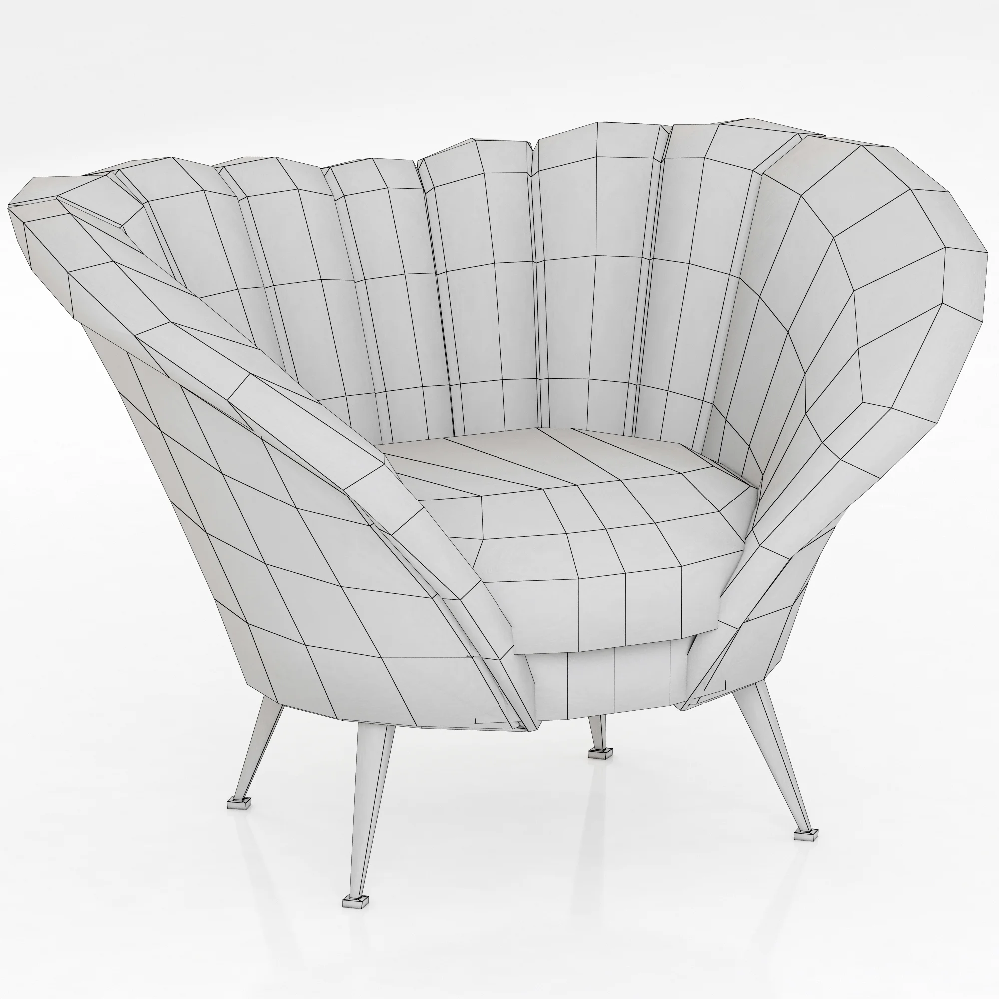 Brabbu ANDES ARMCHAIR — 3D model preview 3