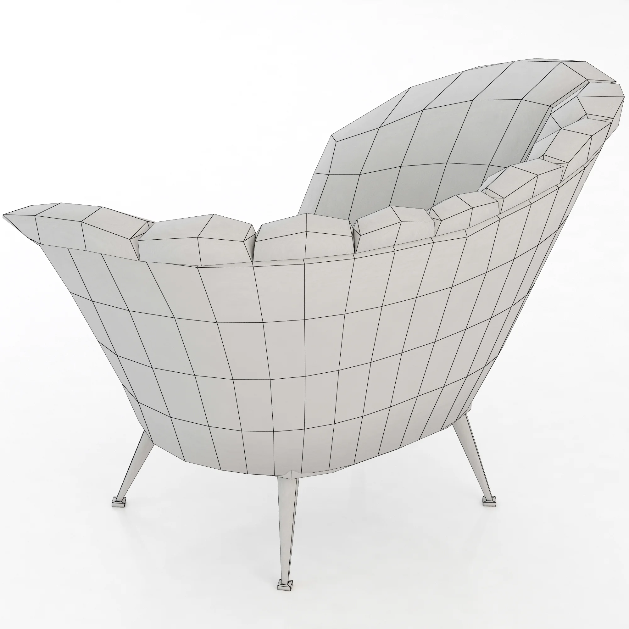 Brabbu ANDES ARMCHAIR — 3D model preview 7
