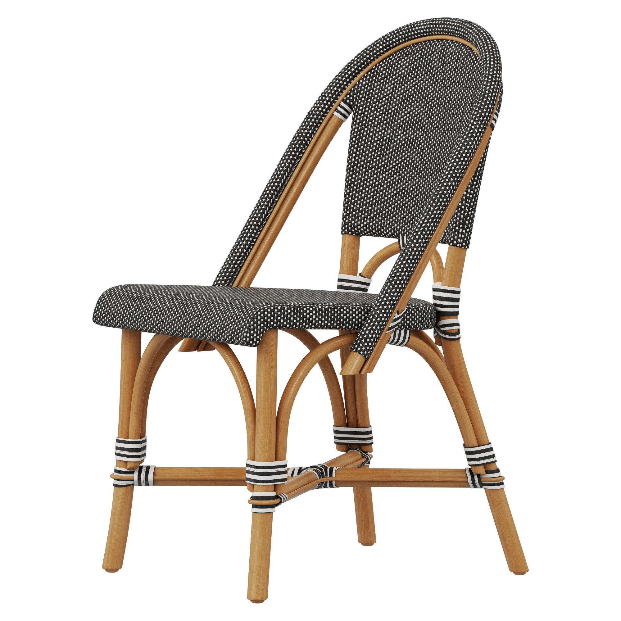 Restoration Hardware St Germain Resin Side Chair — 3D model preview 2