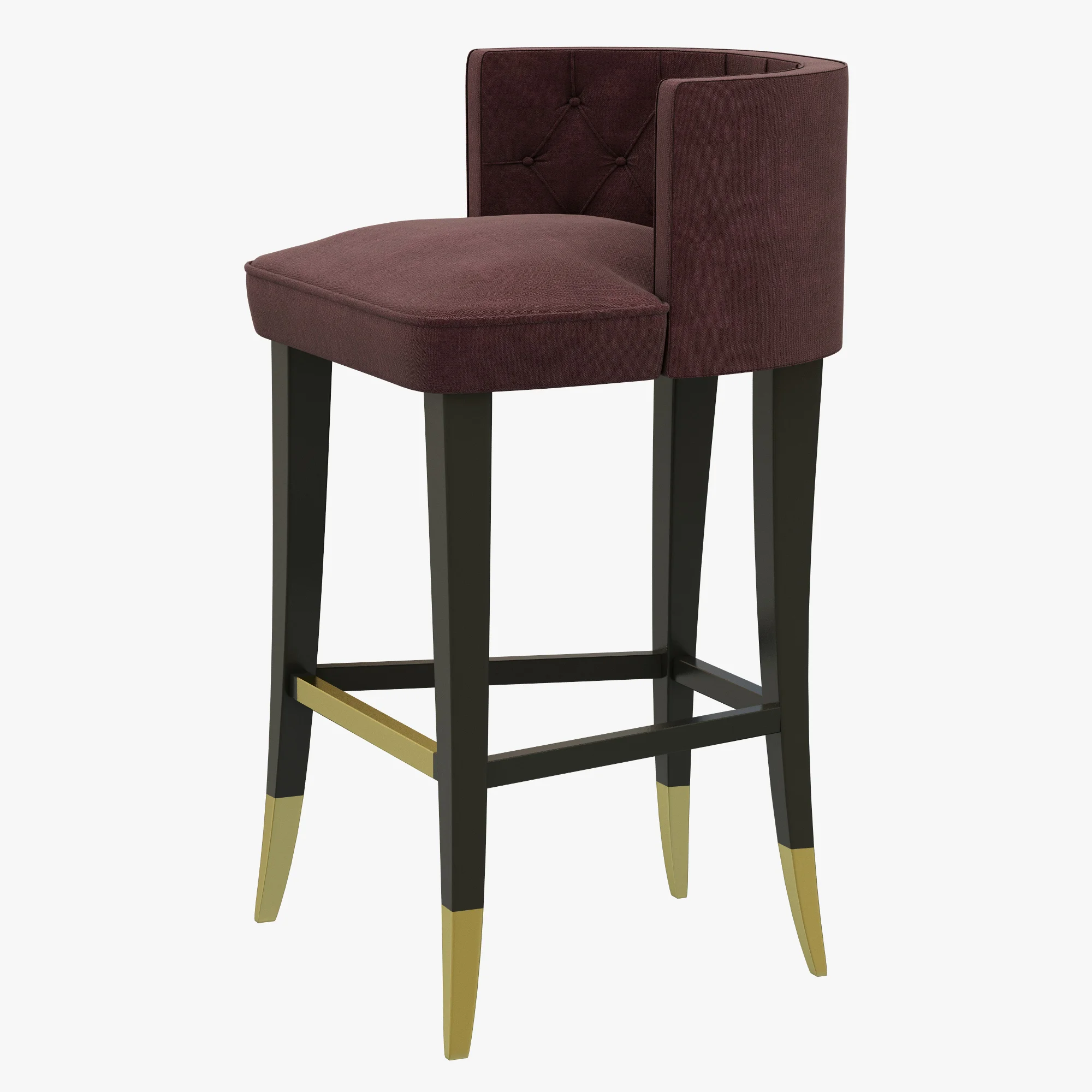 Brabbu Bourbon Counter Stool — 3D model preview 2