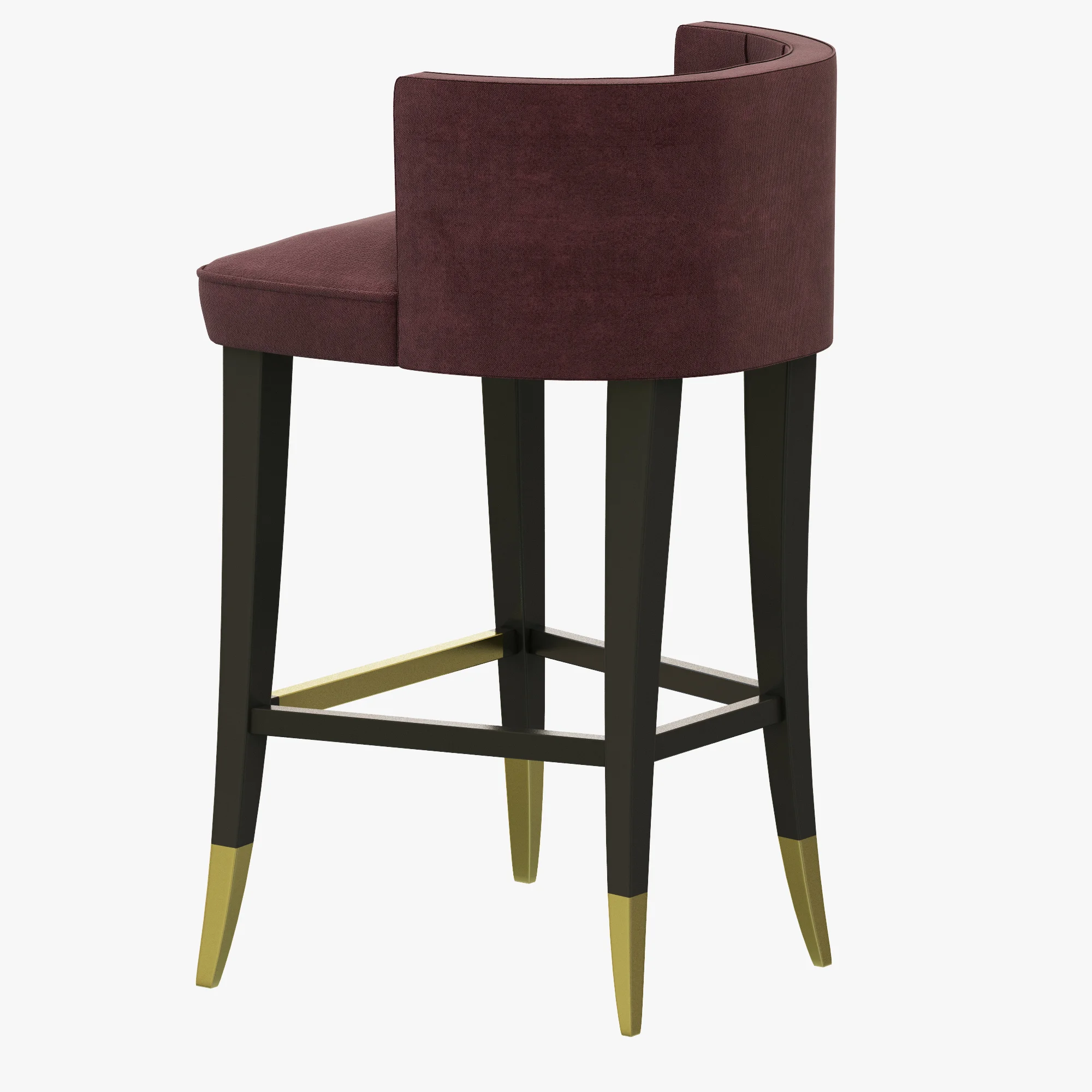 Brabbu Bourbon Counter Stool — 3D model preview 4