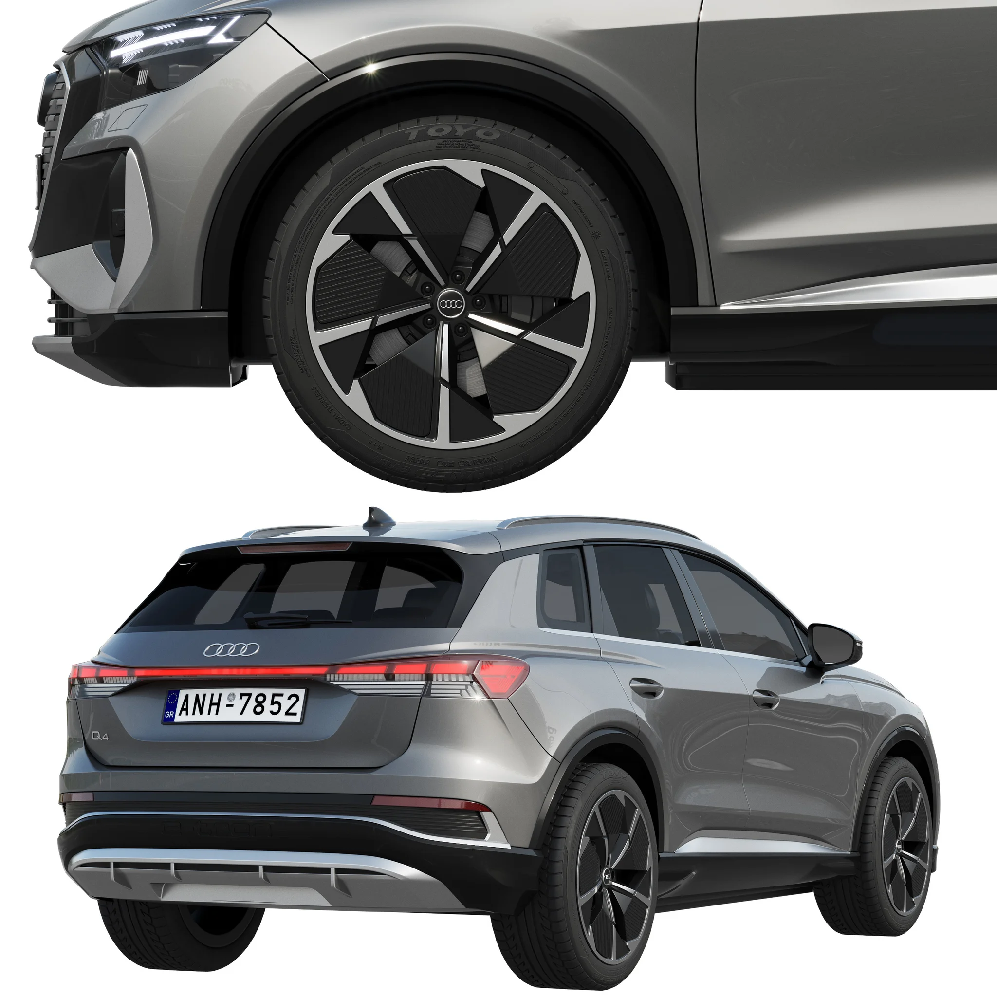 Audi Q4 E Tron, 3D model preview 2