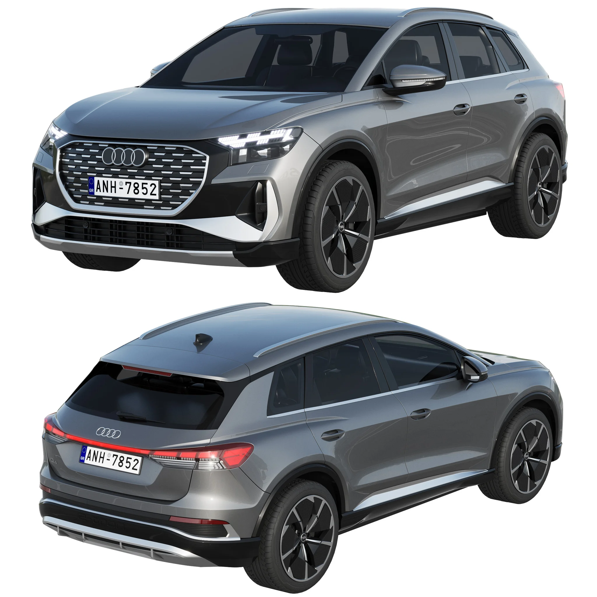 Audi Q4 E Tron, 3D model preview 7