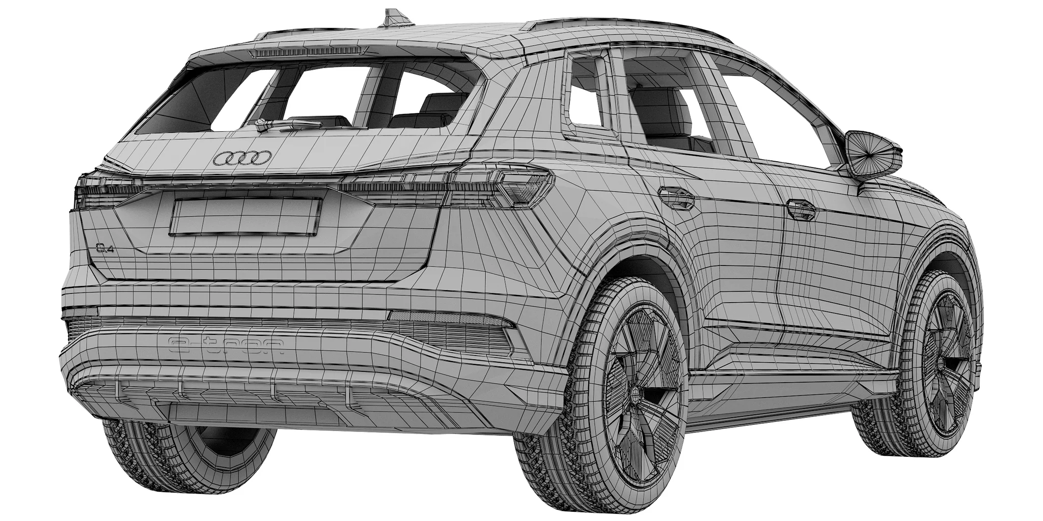 Audi Q4 E Tron, 3D model preview 8