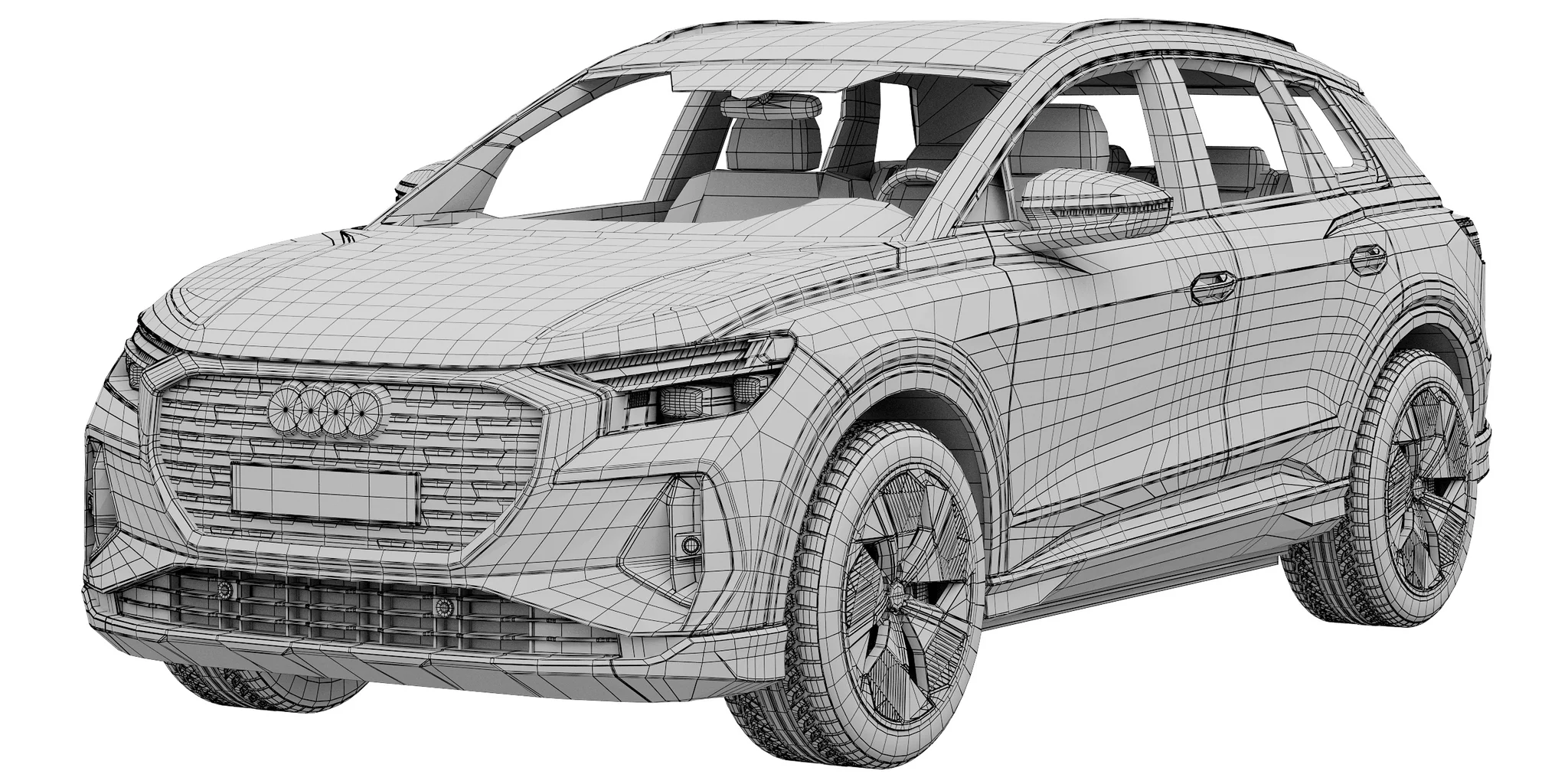 Audi Q4 E Tron, 3D model preview 12