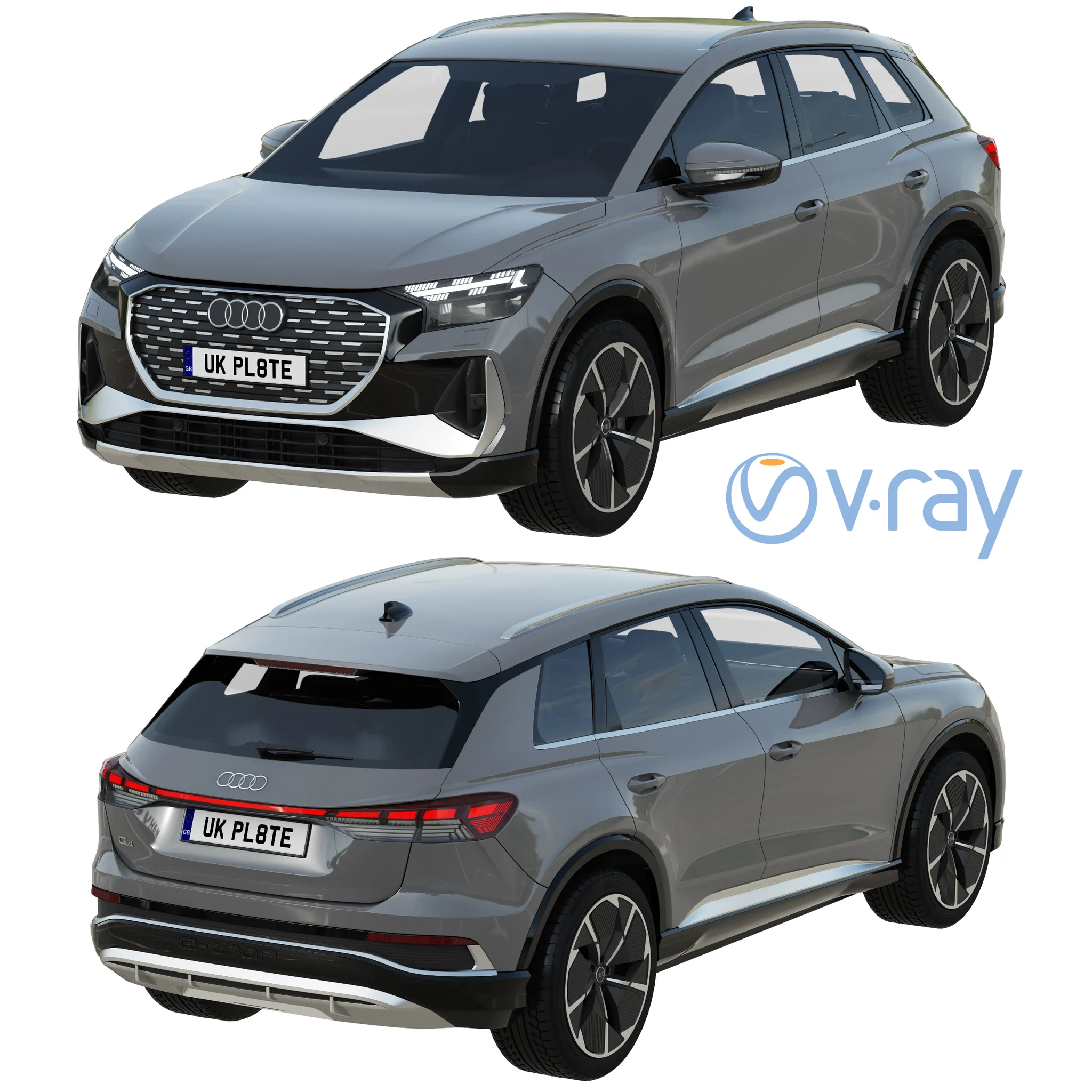Audi Q4 E Tron, 3D model preview 14