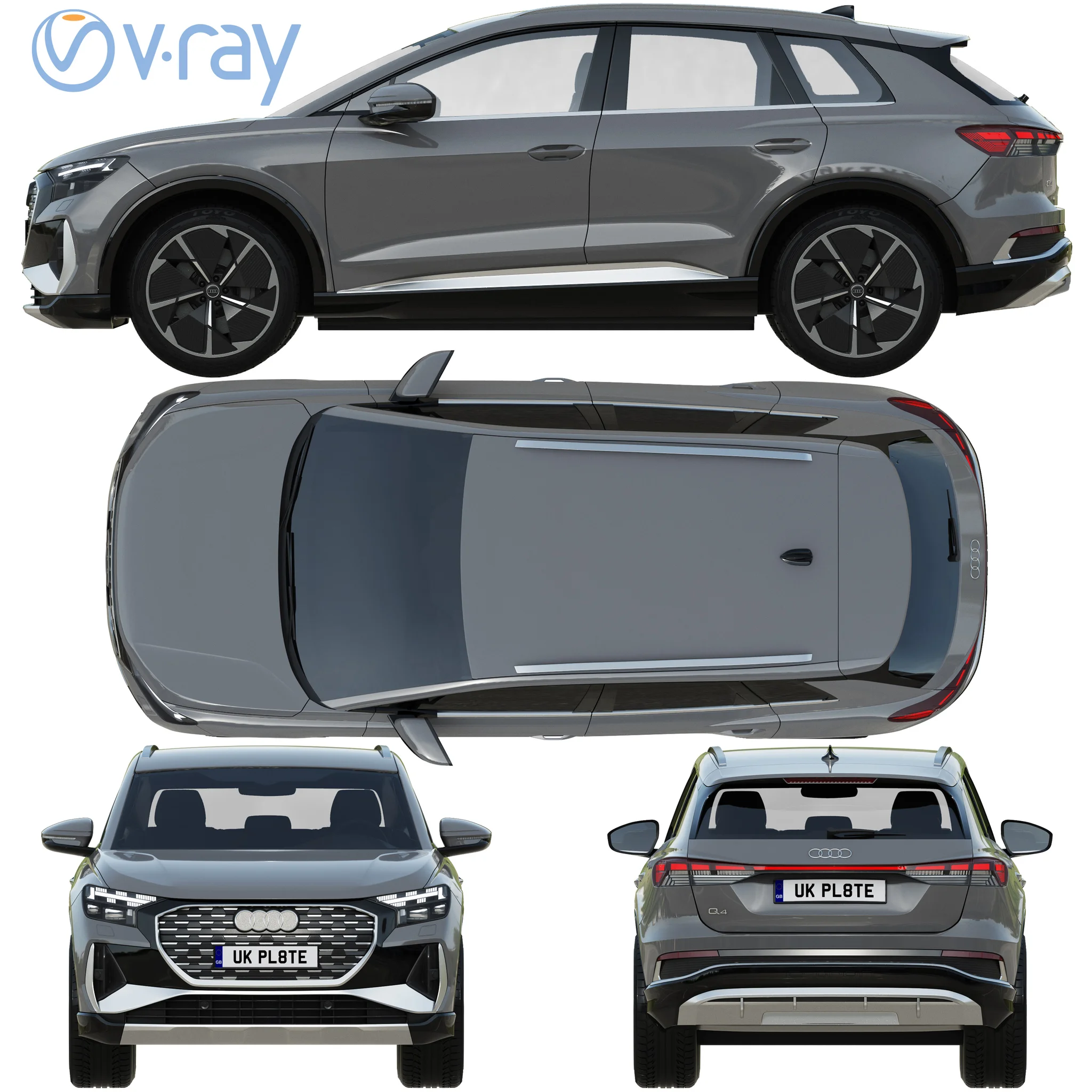 Audi Q4 E Tron, 3D model preview 30