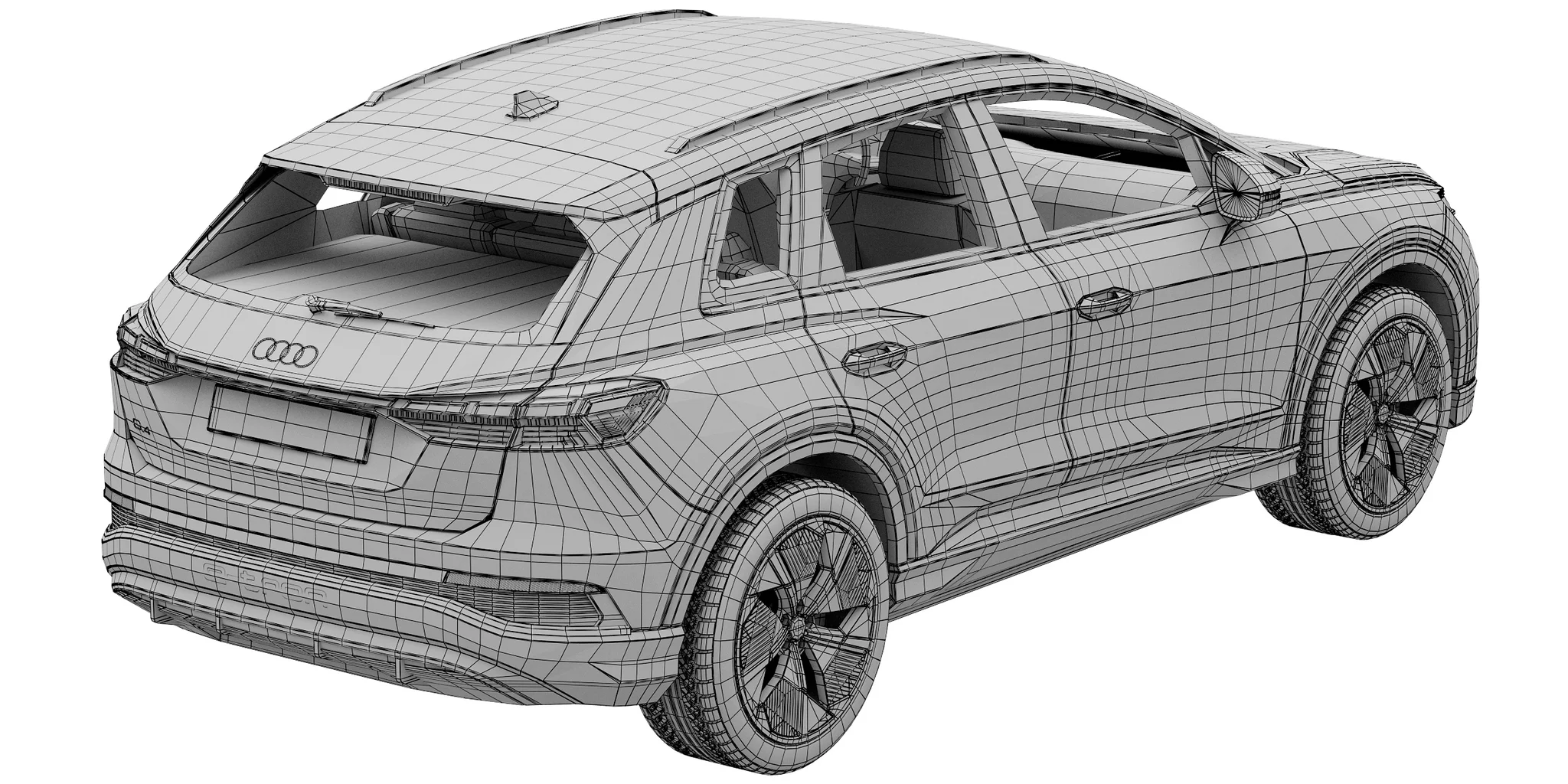 Audi Q4 E Tron, 3D model preview 36
