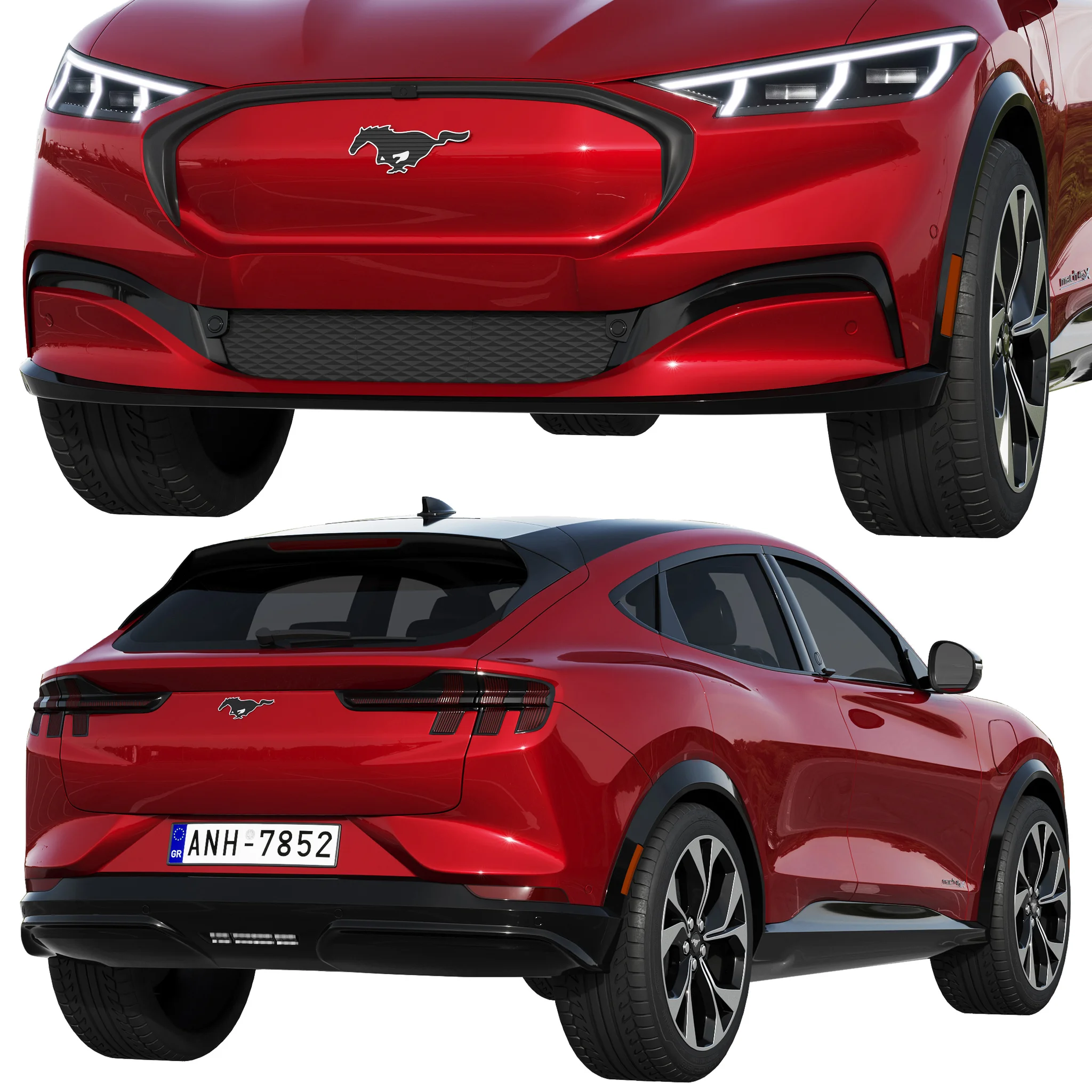 Ford Mustang MACH E, 3D model preview 3
