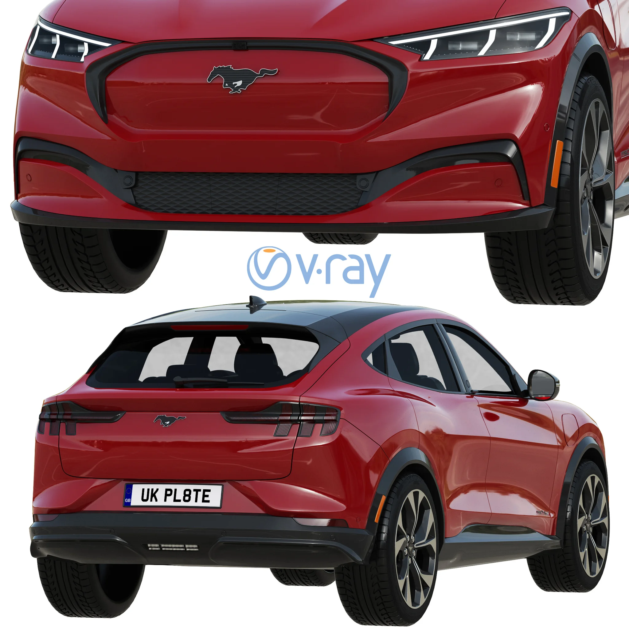 Ford Mustang MACH E, 3D model preview 5