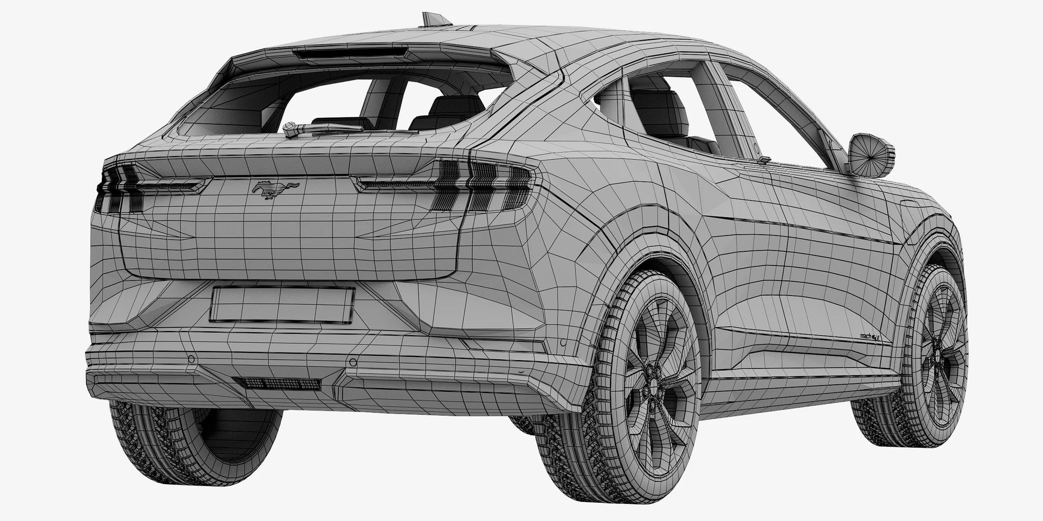Ford Mustang MACH E, 3D model preview 8