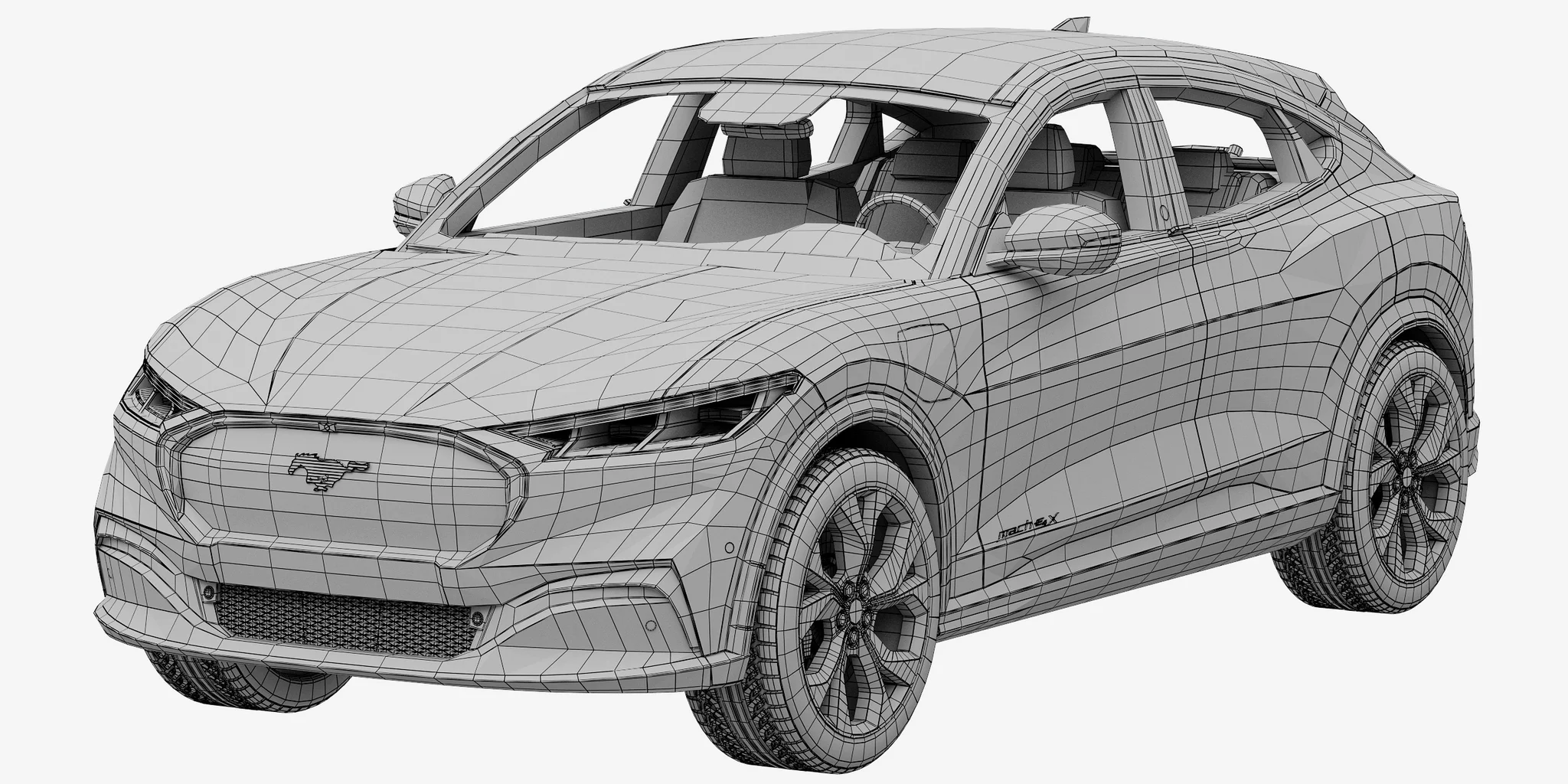 Ford Mustang MACH E, 3D model preview 12