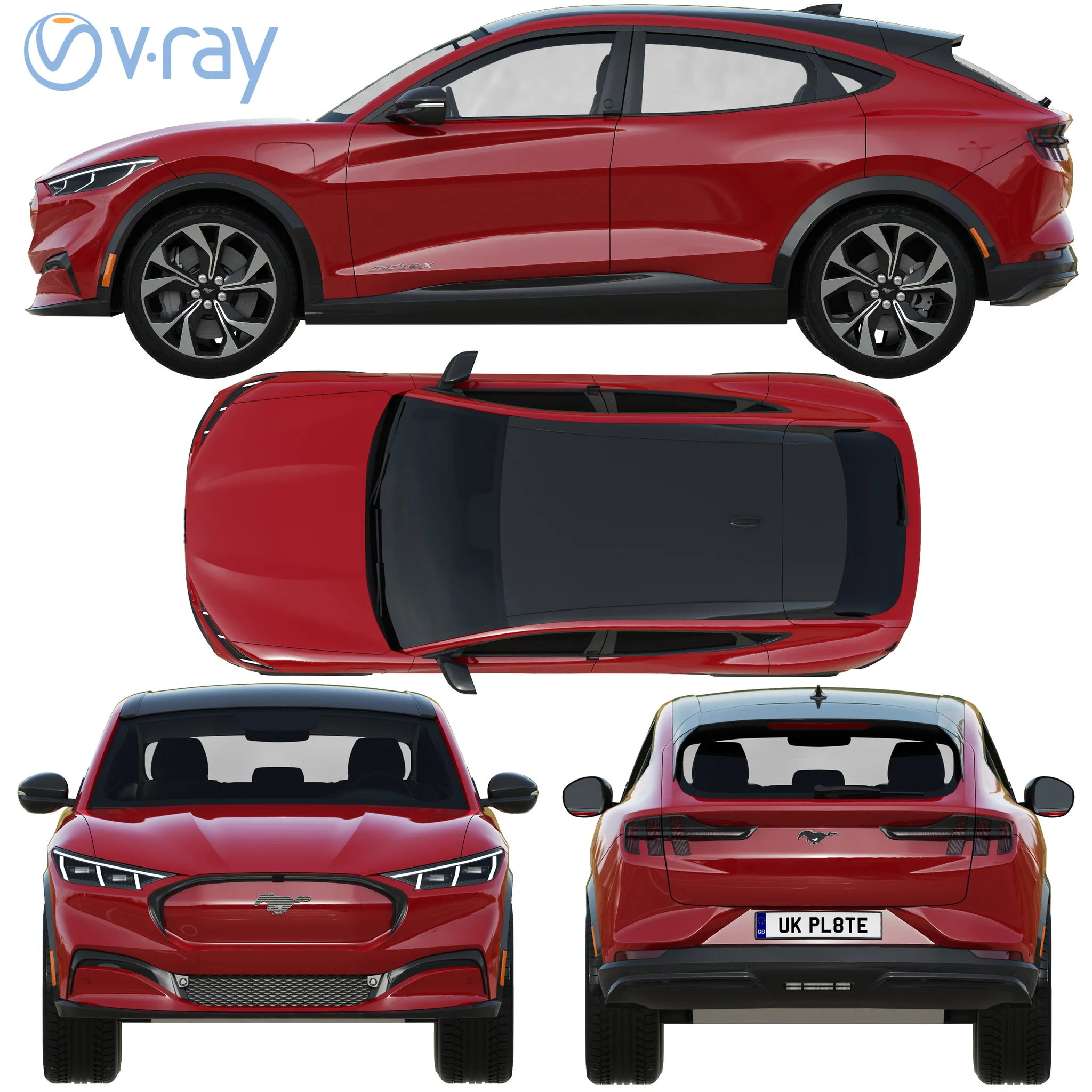 Ford Mustang MACH E, 3D model preview 30