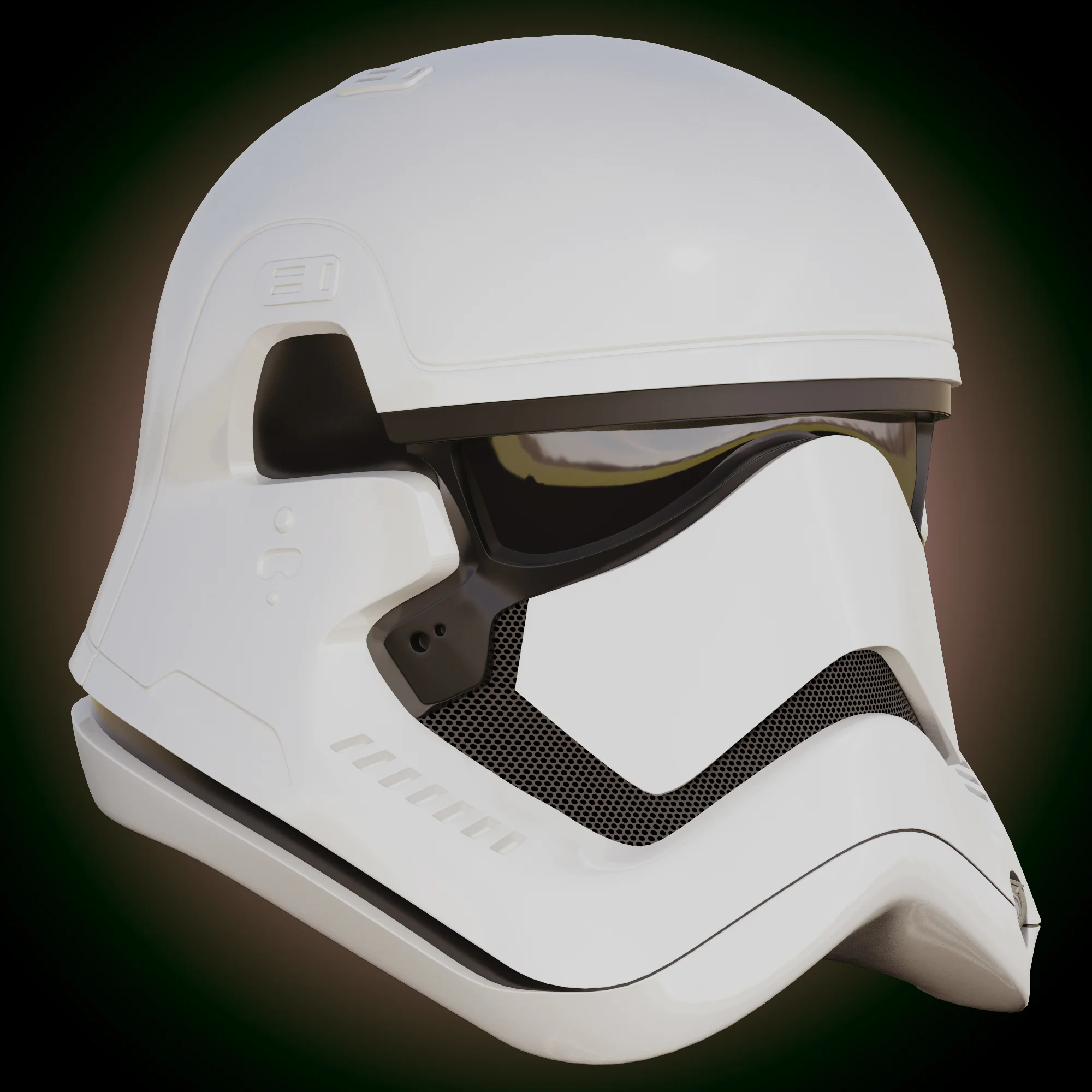 First Order Stormtrooper Helmet — 3D model preview 2