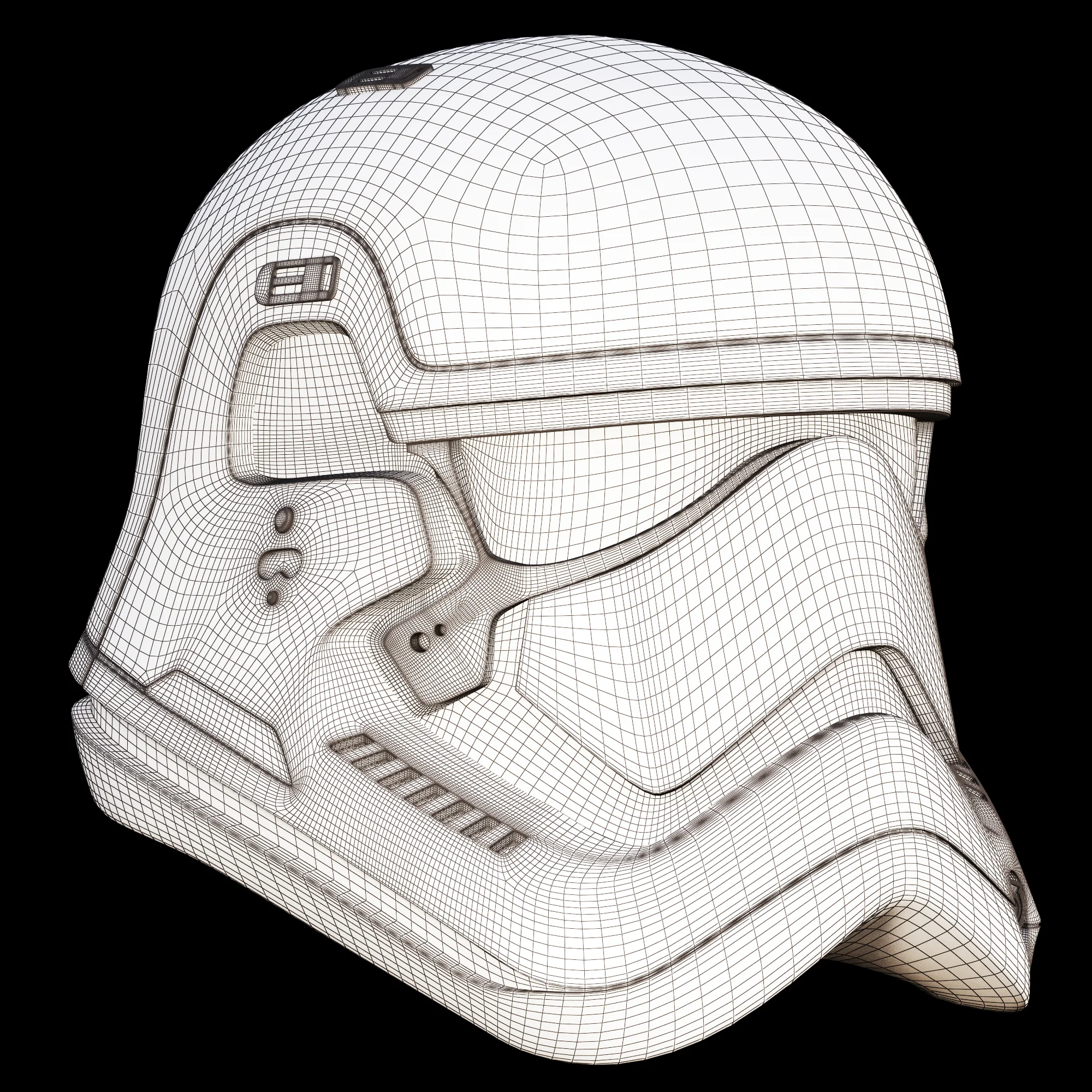 First Order Stormtrooper Helmet — 3D model preview 3
