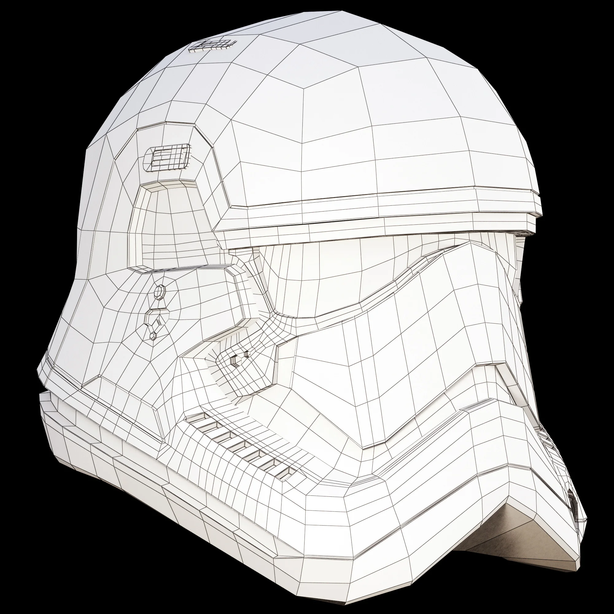 First Order Stormtrooper Helmet — 3D model preview 4