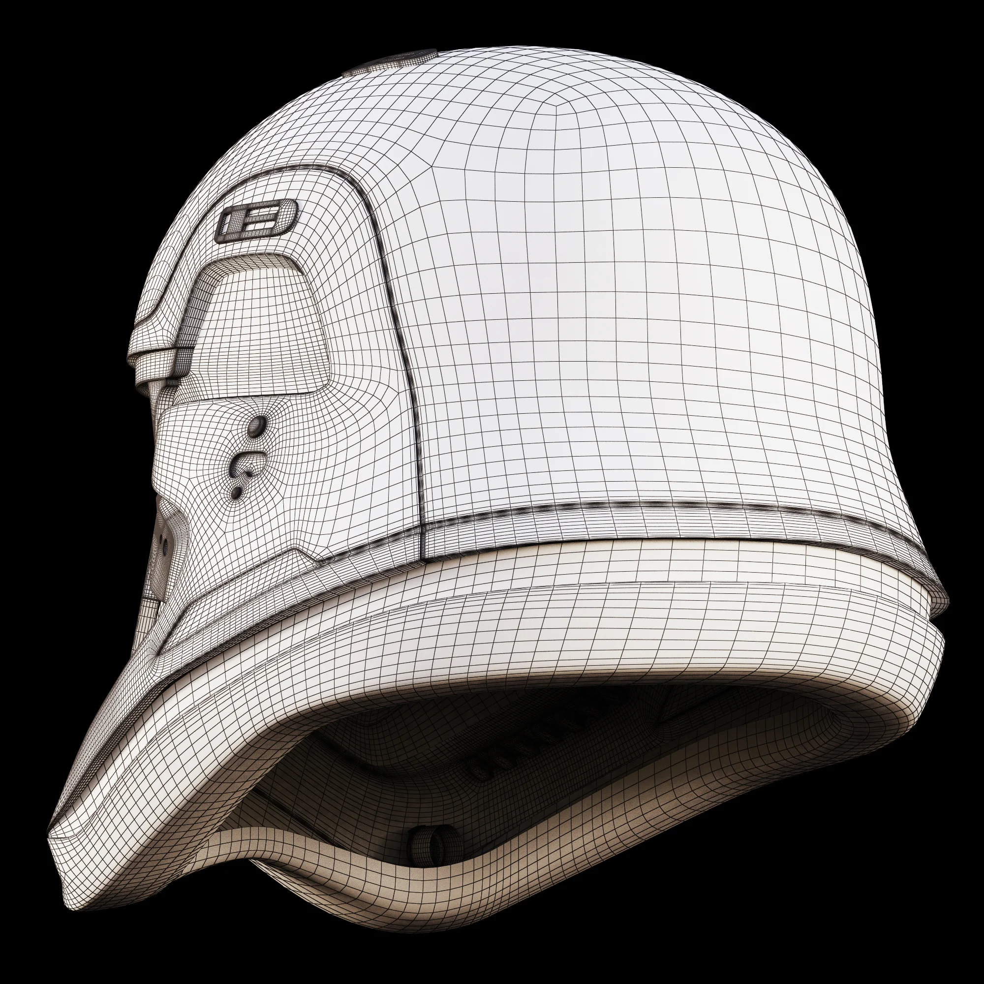 First Order Stormtrooper Helmet — 3D model preview 7