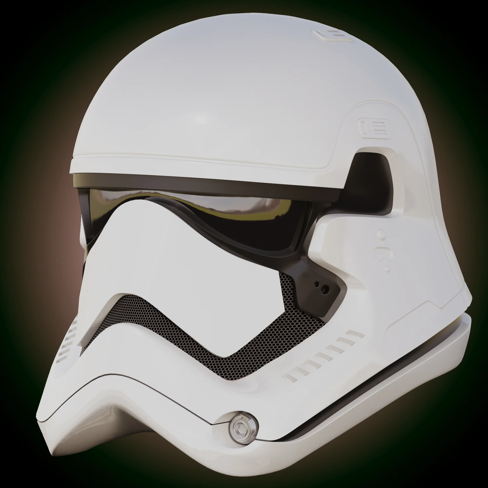 First Order Stormtrooper Helmet — 3D model preview 9