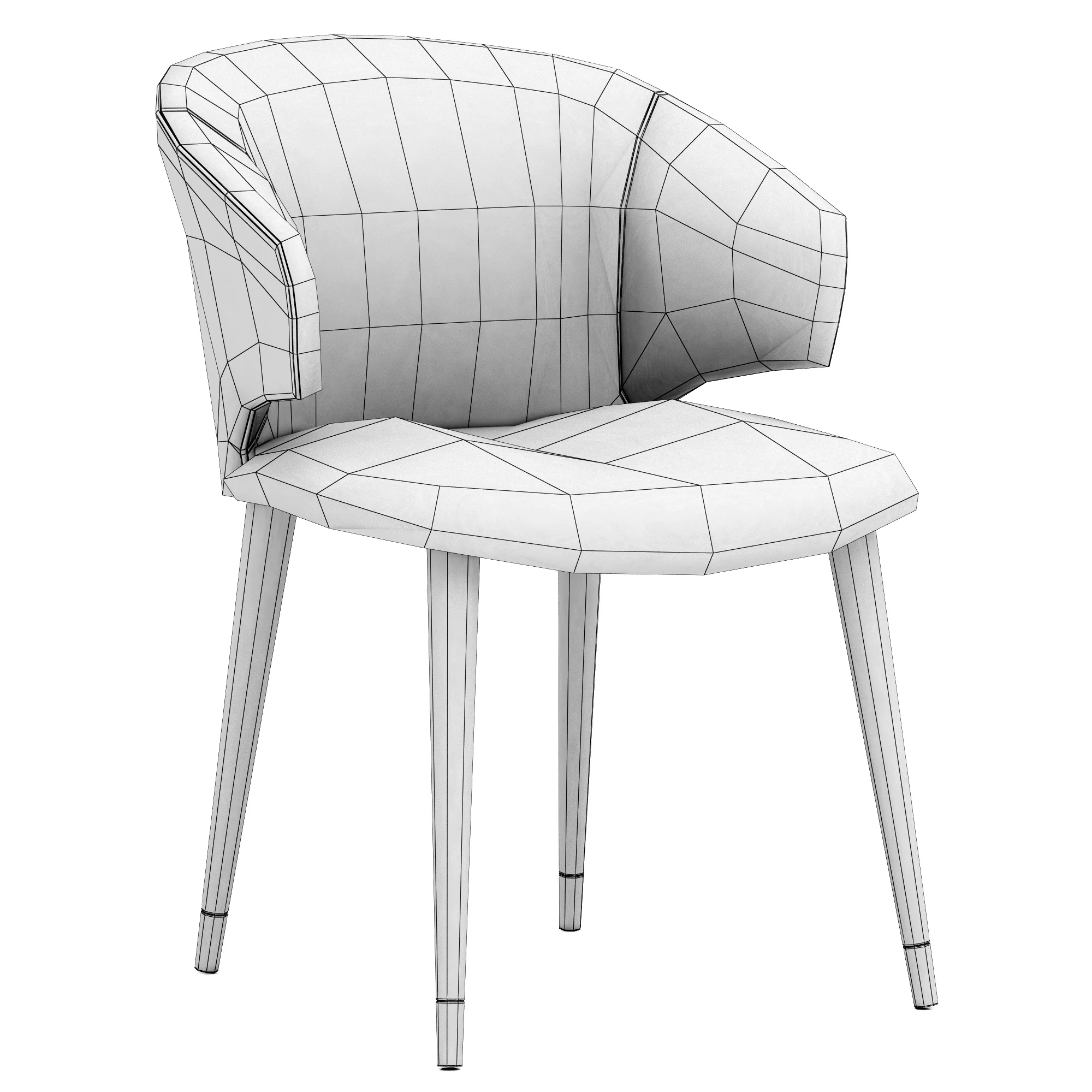 Eichholtz Dining Chair Volante — 3D model preview 8