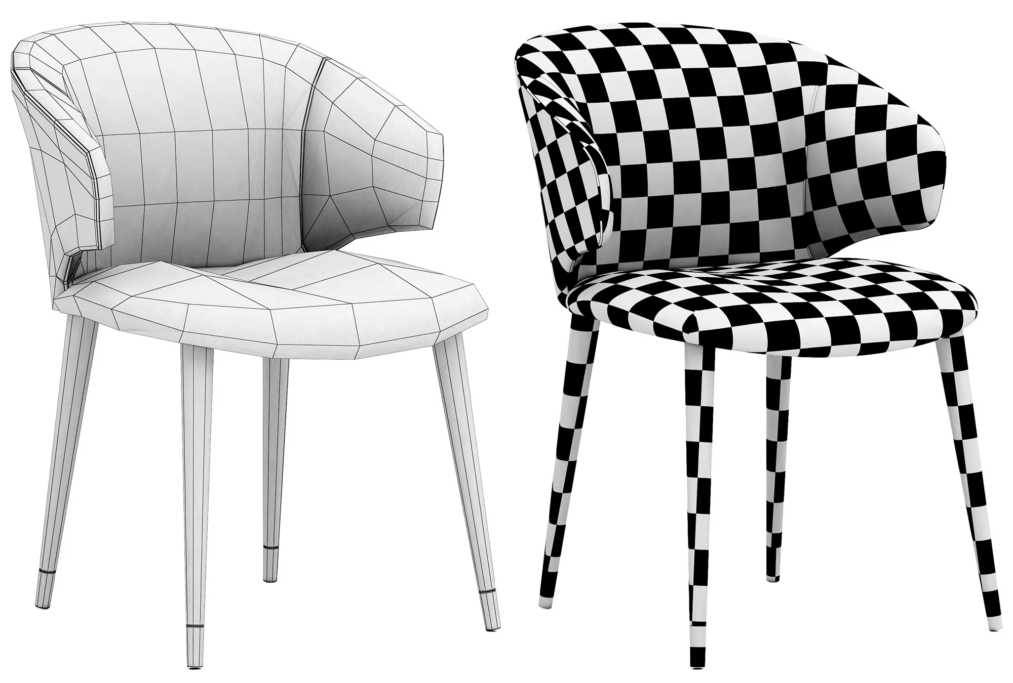 Eichholtz Dining Chair Volante — 3D model preview 9