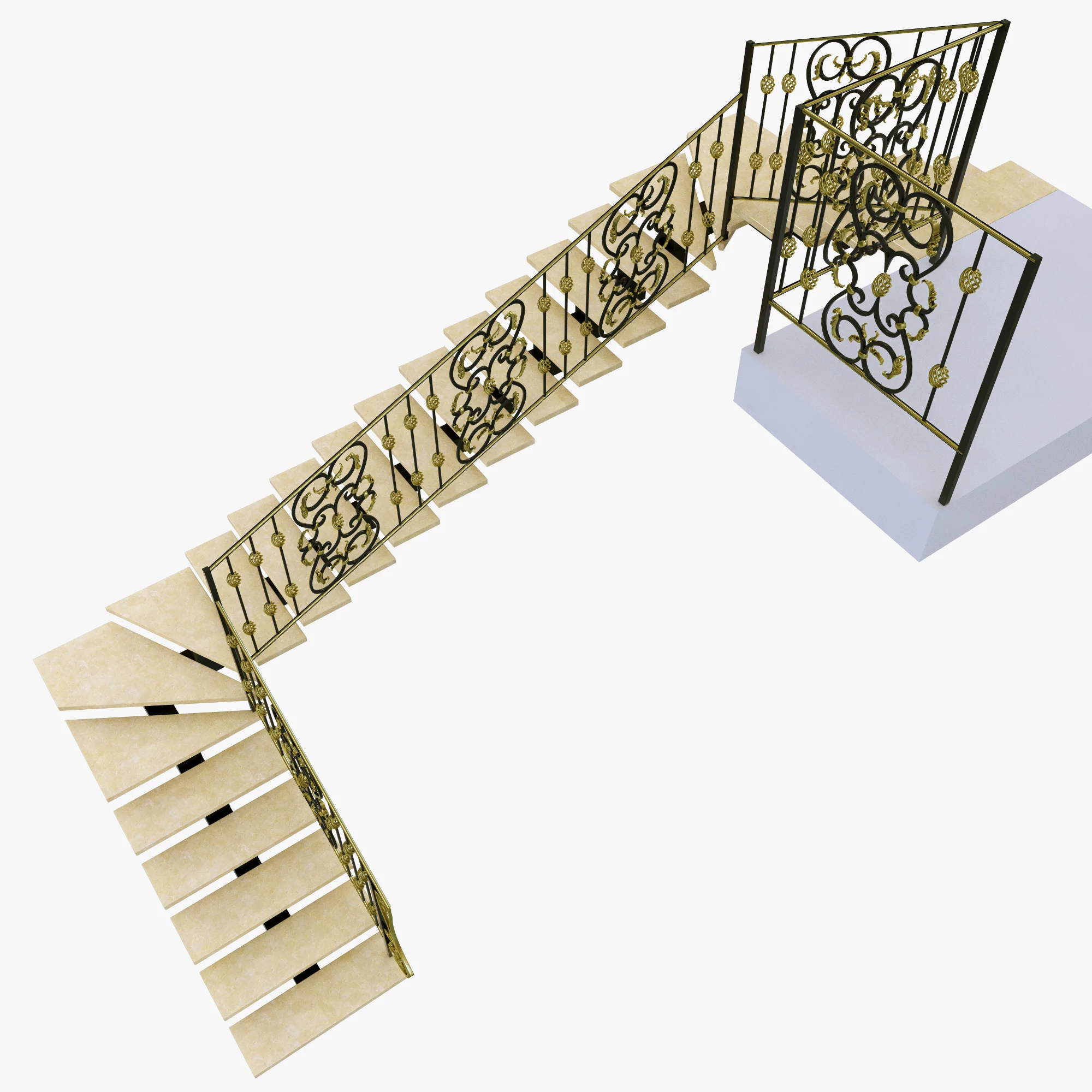 Stairs 10 — 3D model preview 4