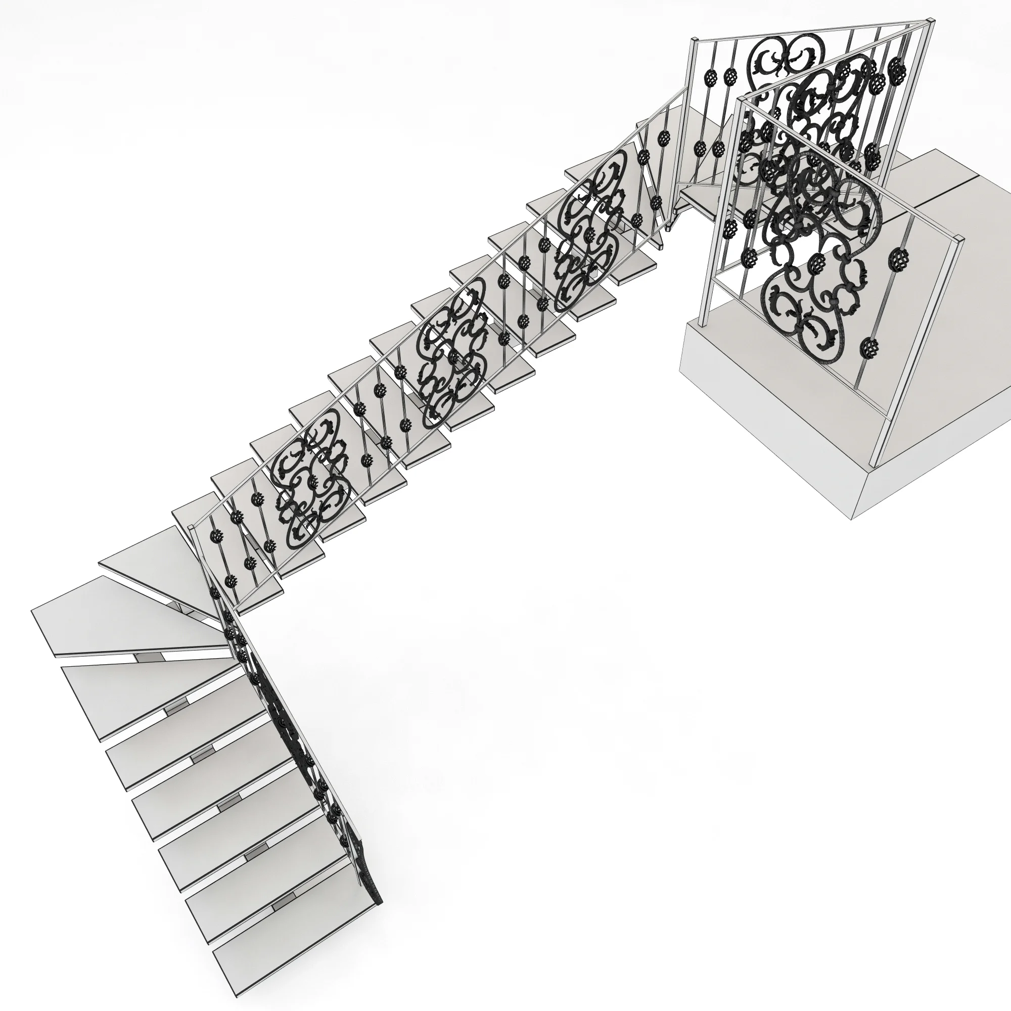 Stairs 10 — 3D model preview 5