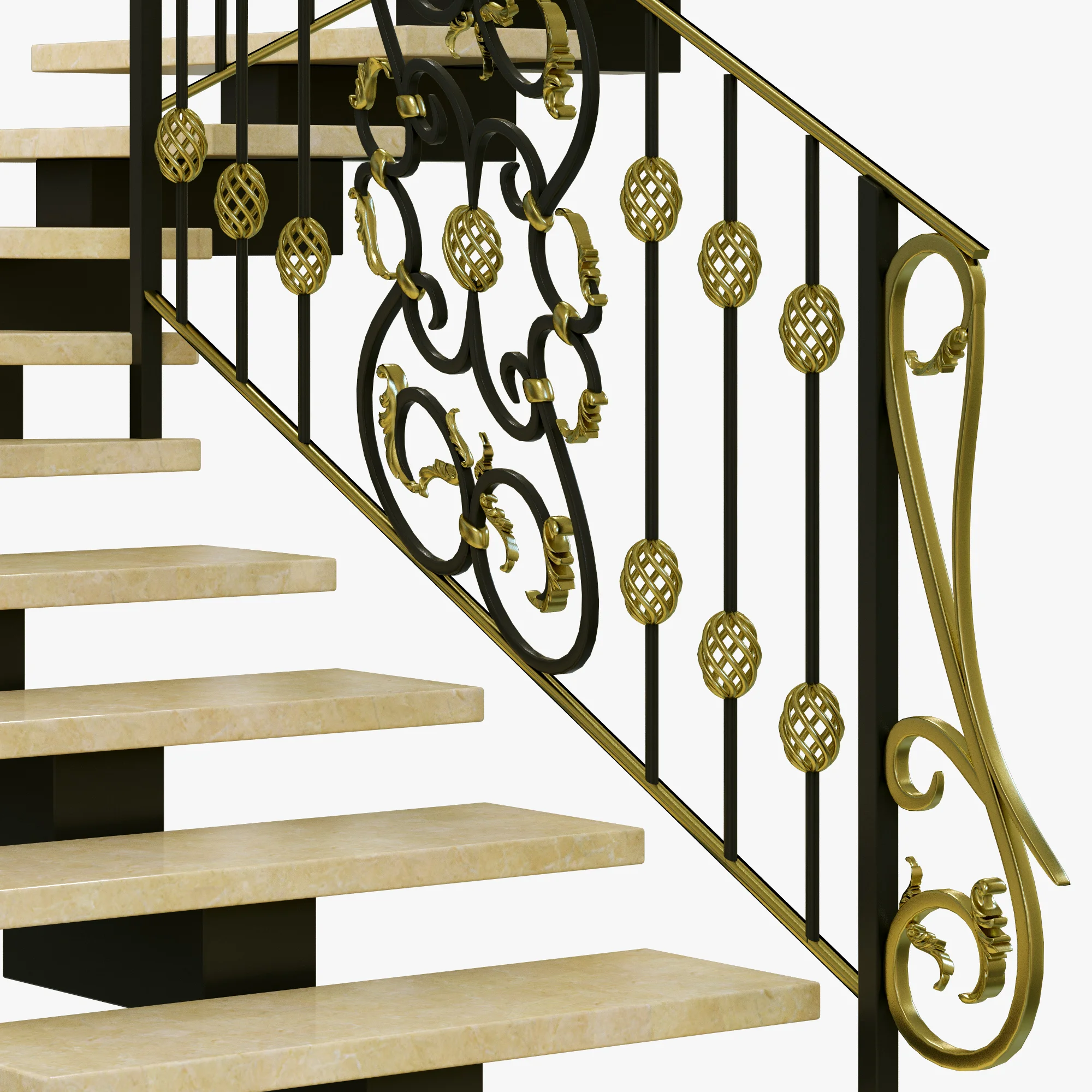 Stairs 10 — 3D model preview 6