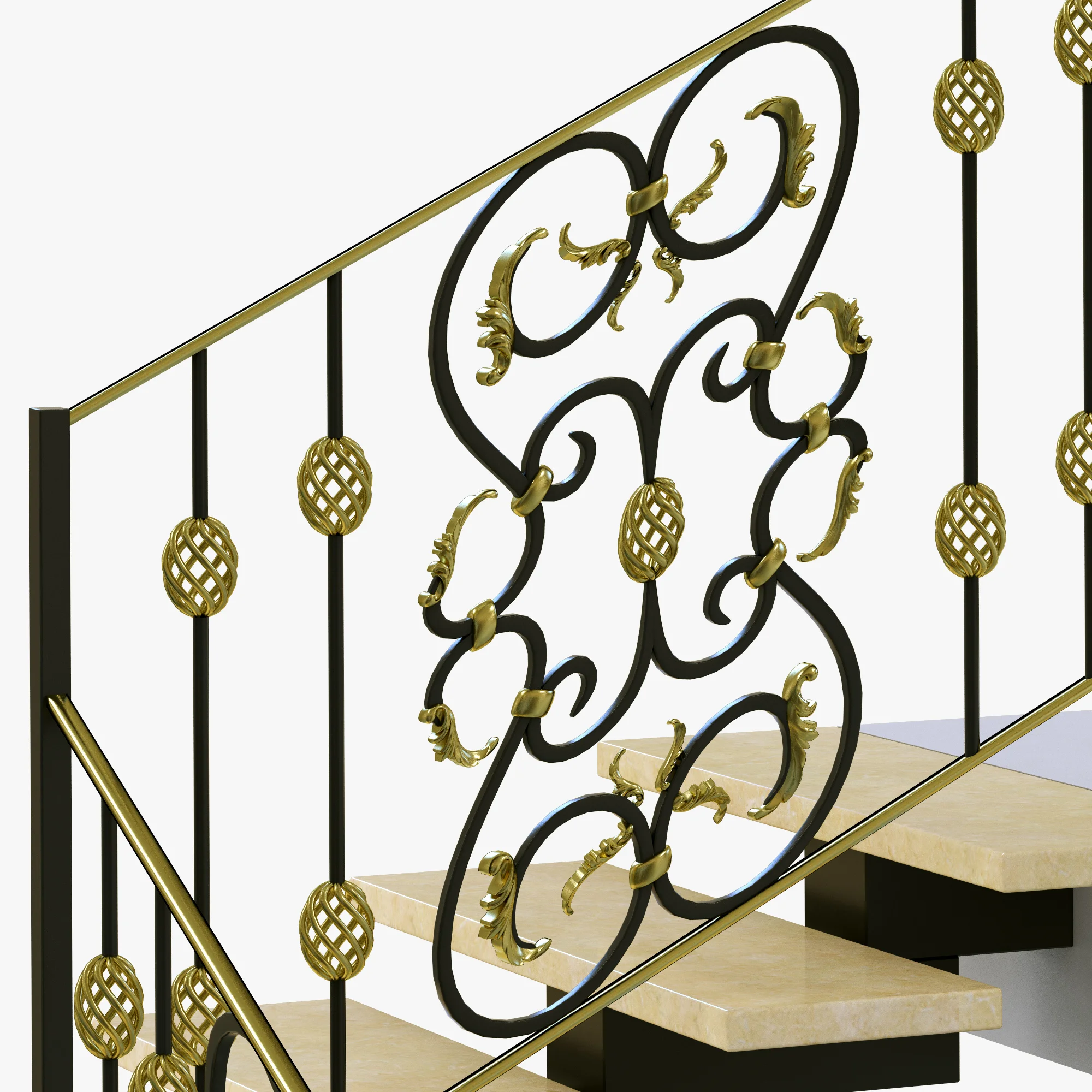 Stairs 10 — 3D model preview 8