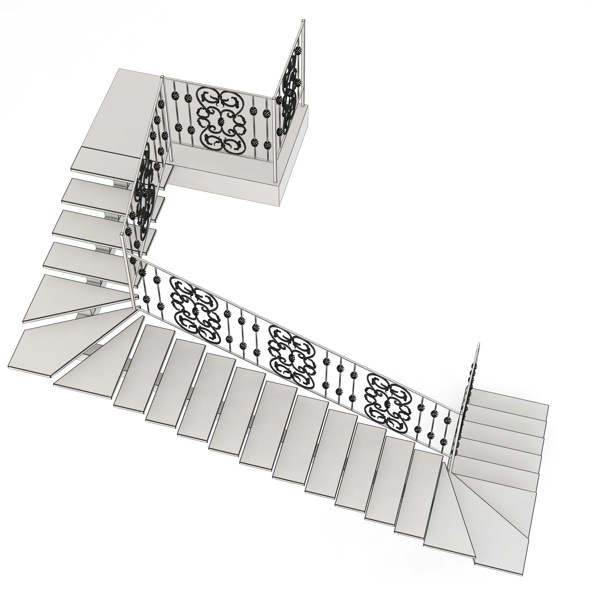 Stairs 10 — 3D model preview 11