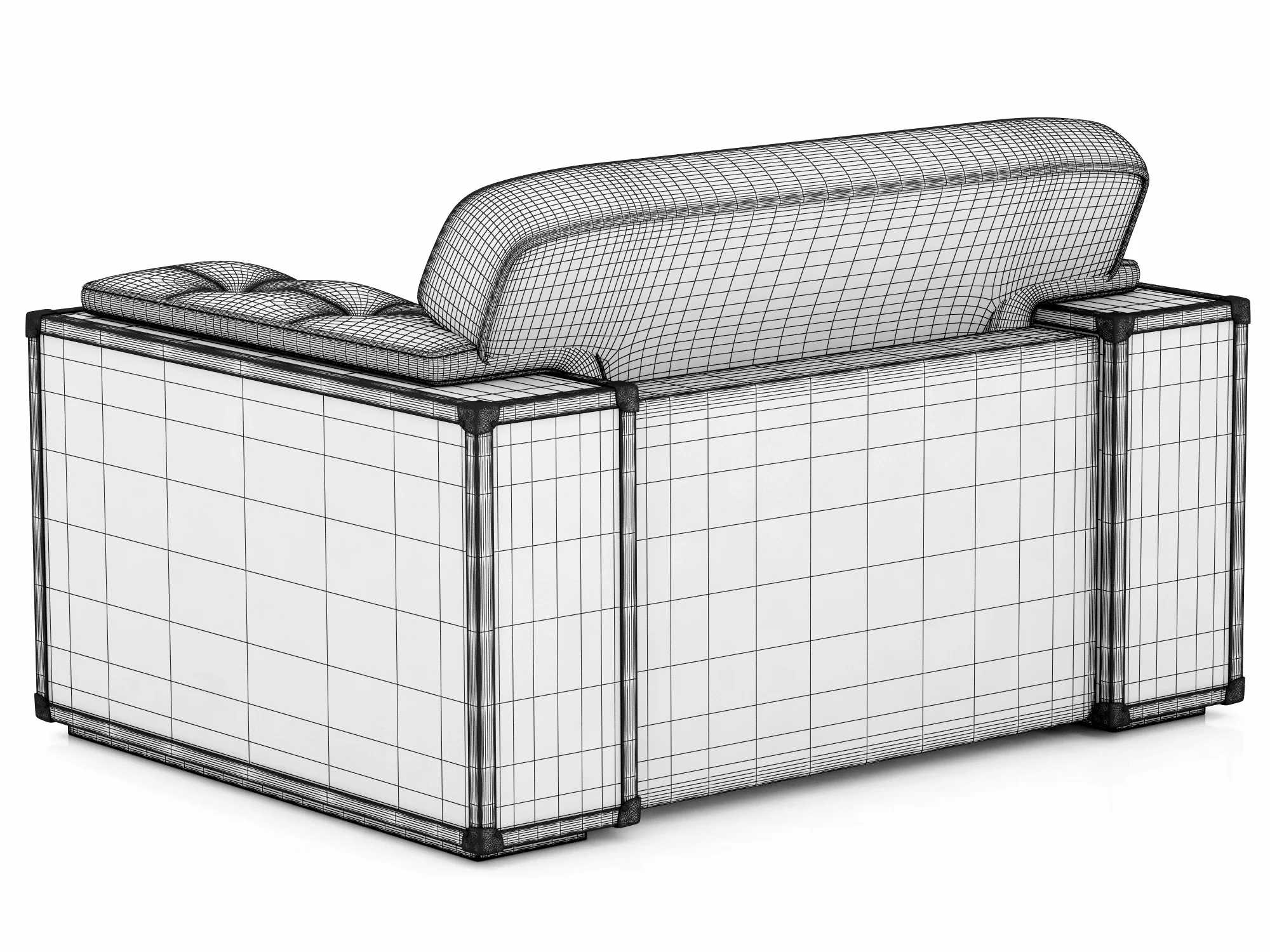 Smania Livingstone Armchair — 3D model preview 9