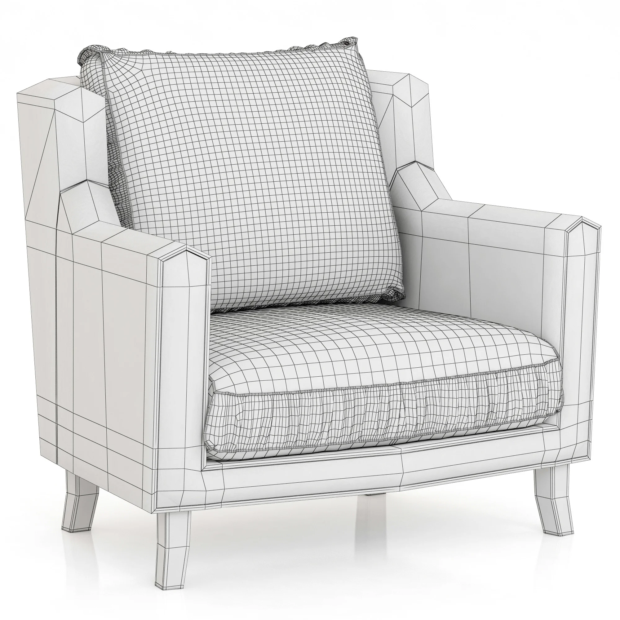 Brabbu COMO ARMCHAIR — 3D model preview 3