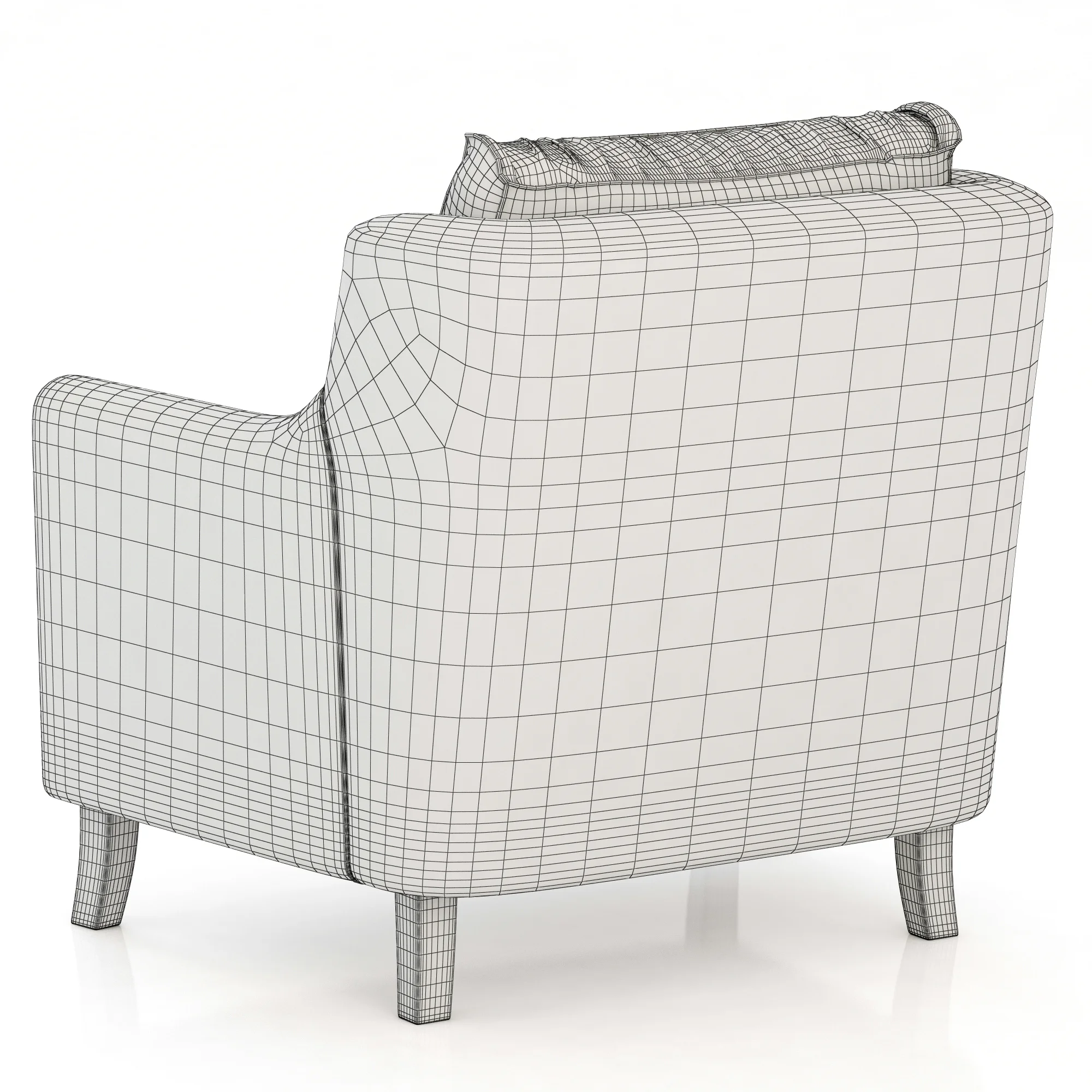 Brabbu COMO ARMCHAIR — 3D model preview 6