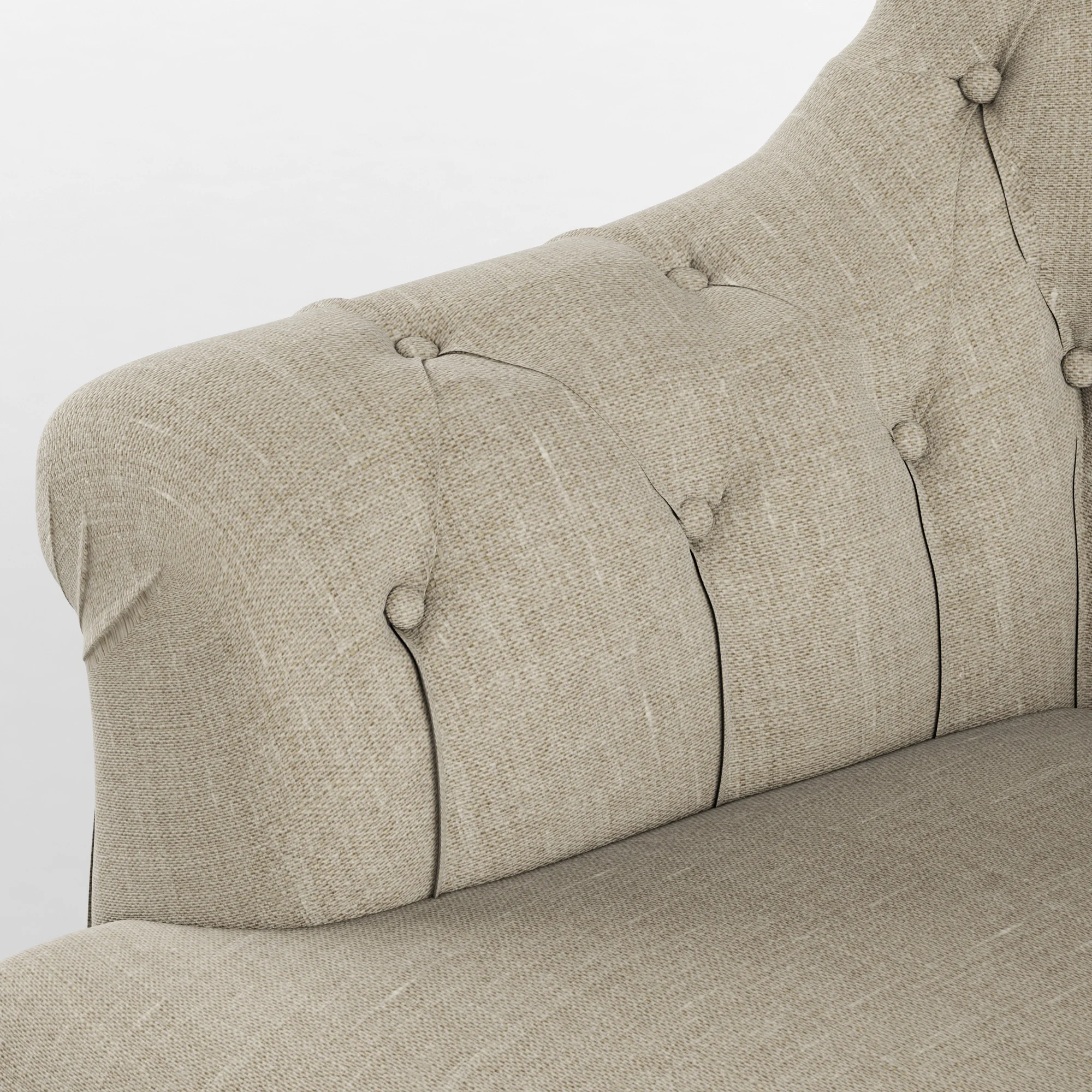 Restoration Hardware Clementine Tufted Chair — 3D model preview 3