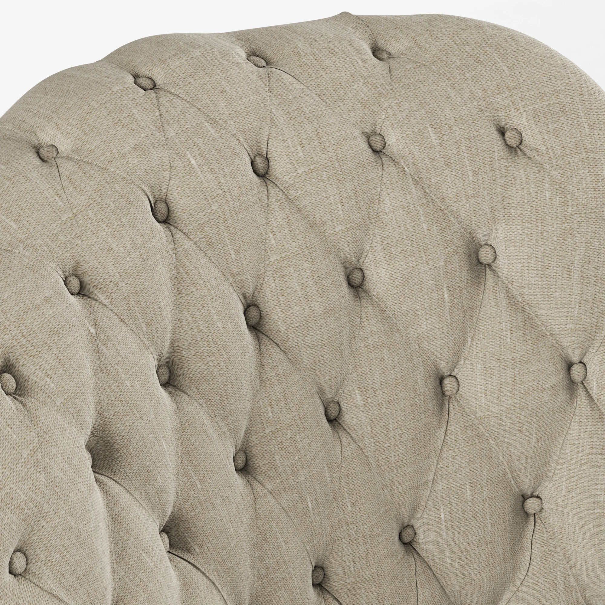 Restoration Hardware Clementine Tufted Chair — 3D model preview 5