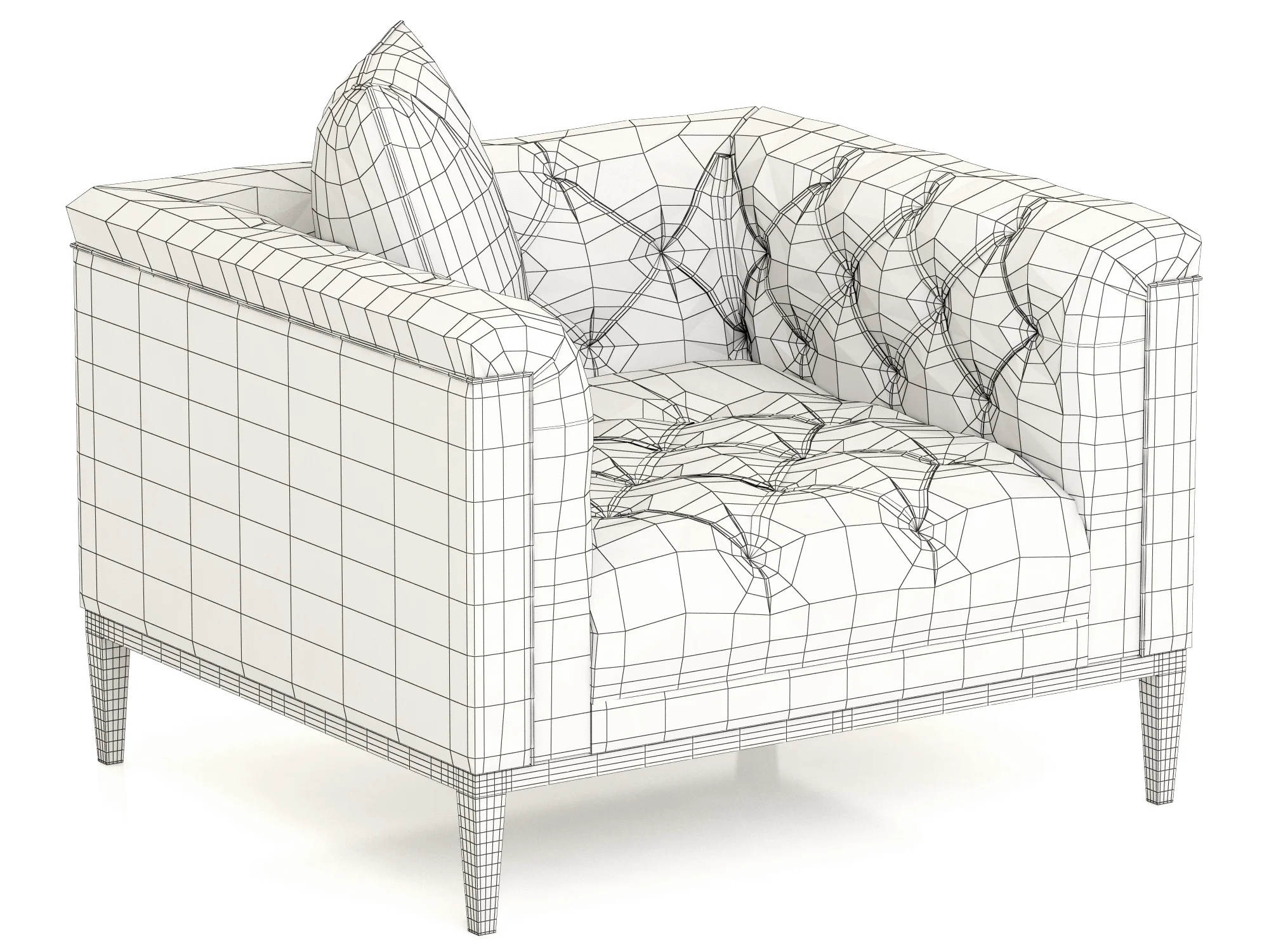 Eichholtz Cesare Chair — 3D model preview 4