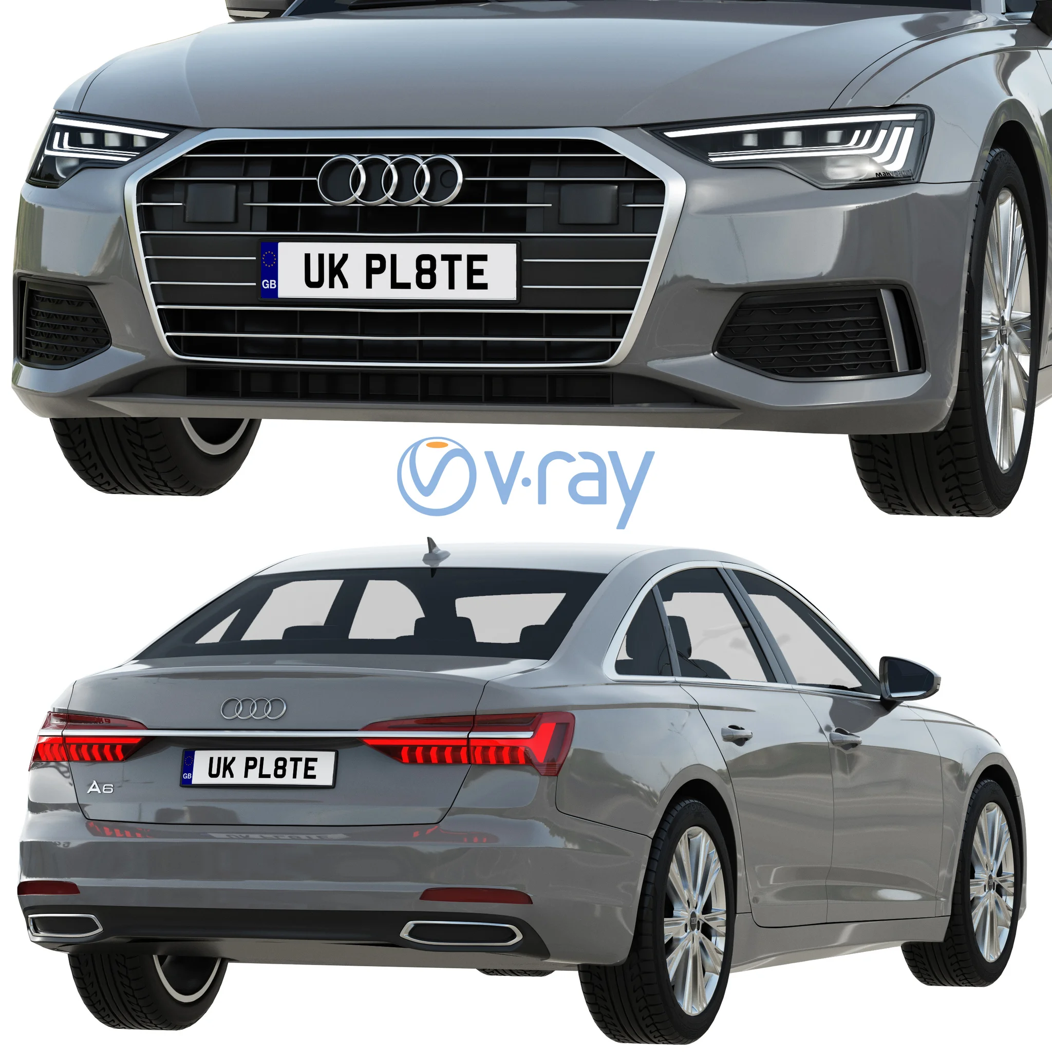 Audi A6, 3D model preview 5