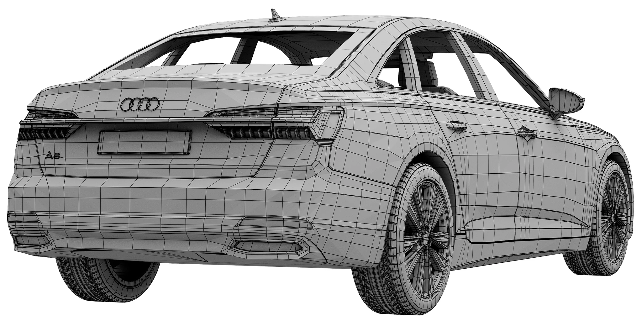 Audi A6, 3D model preview 8