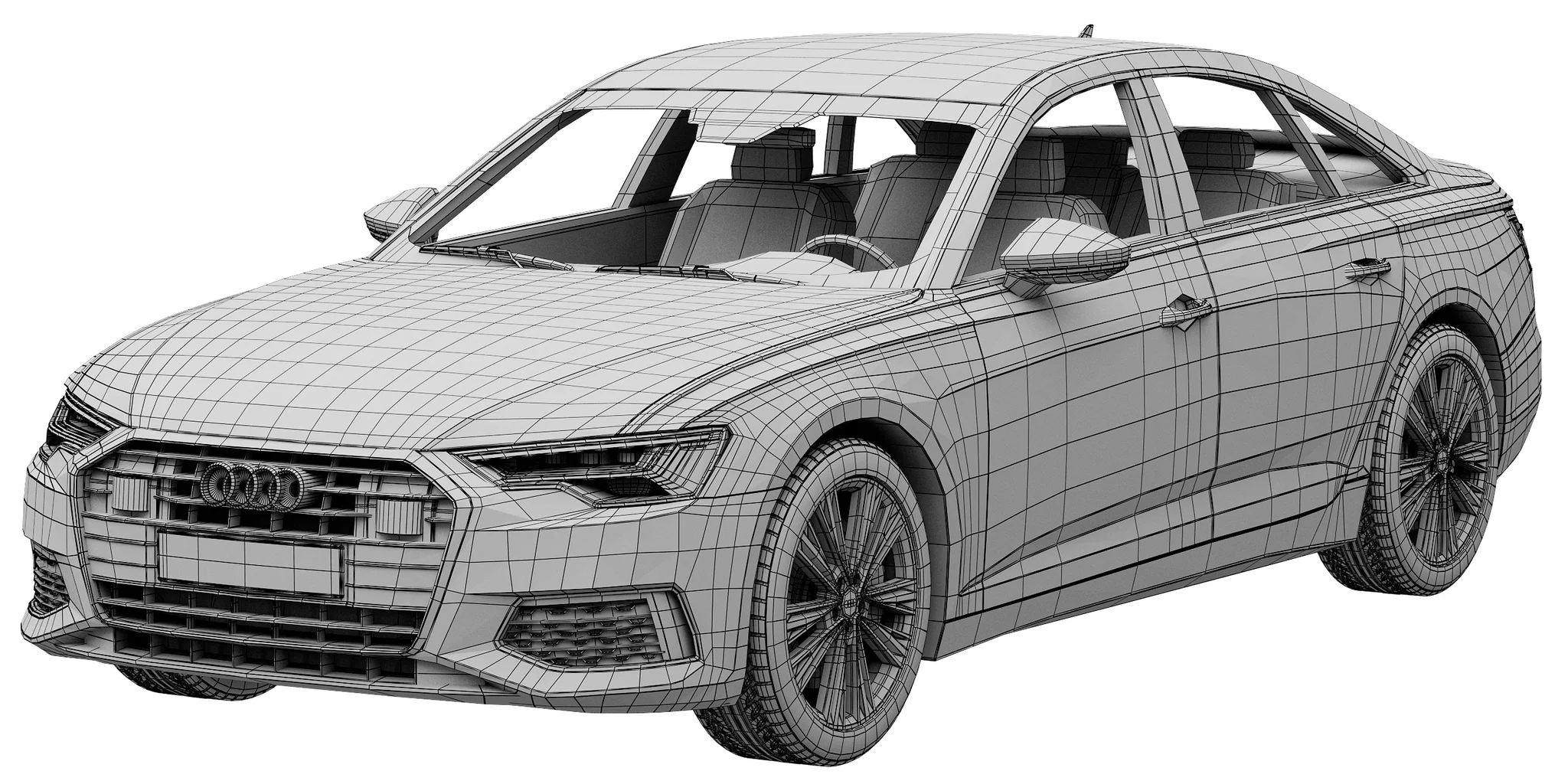 Audi A6, 3D model preview 12
