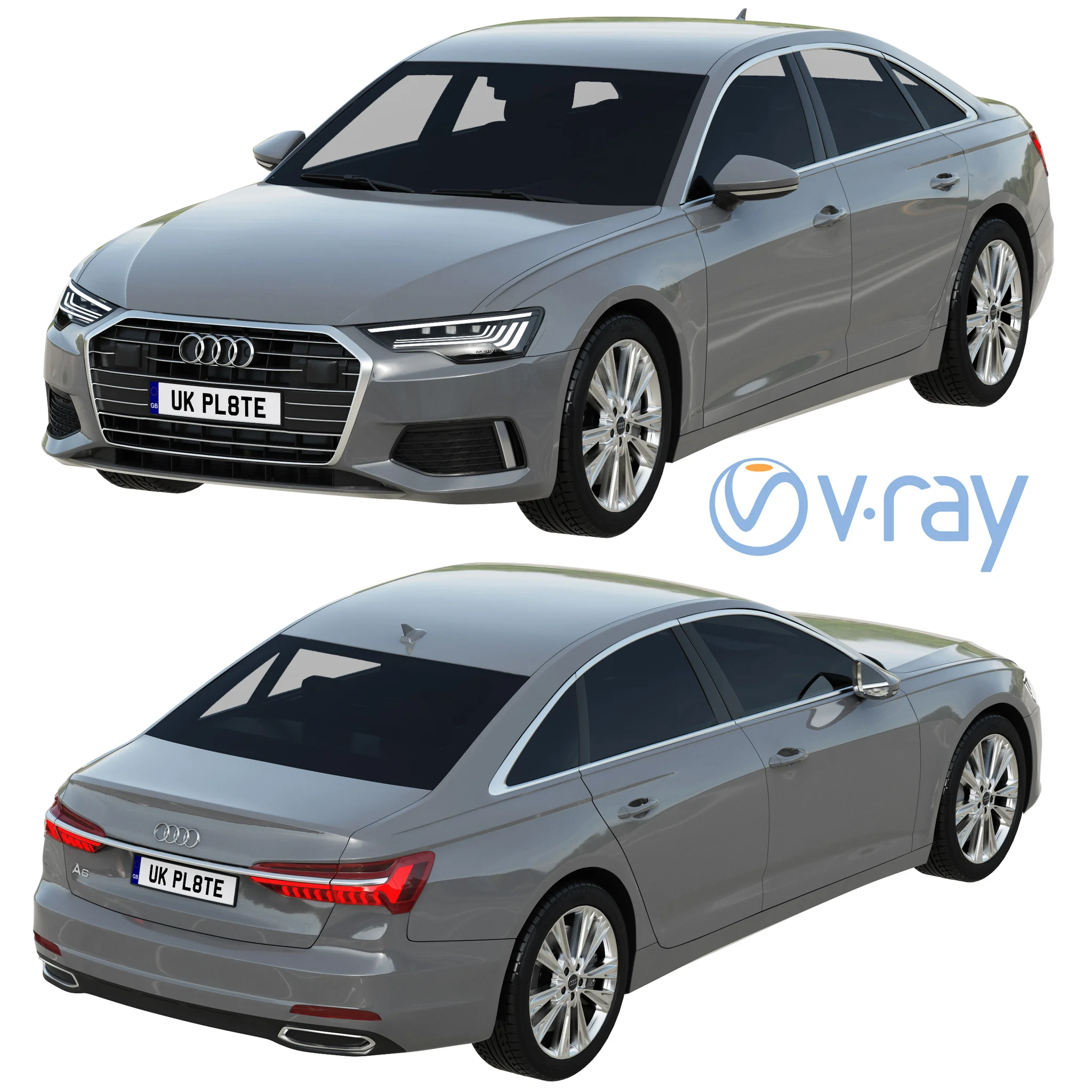 Audi A6, 3D model preview 14