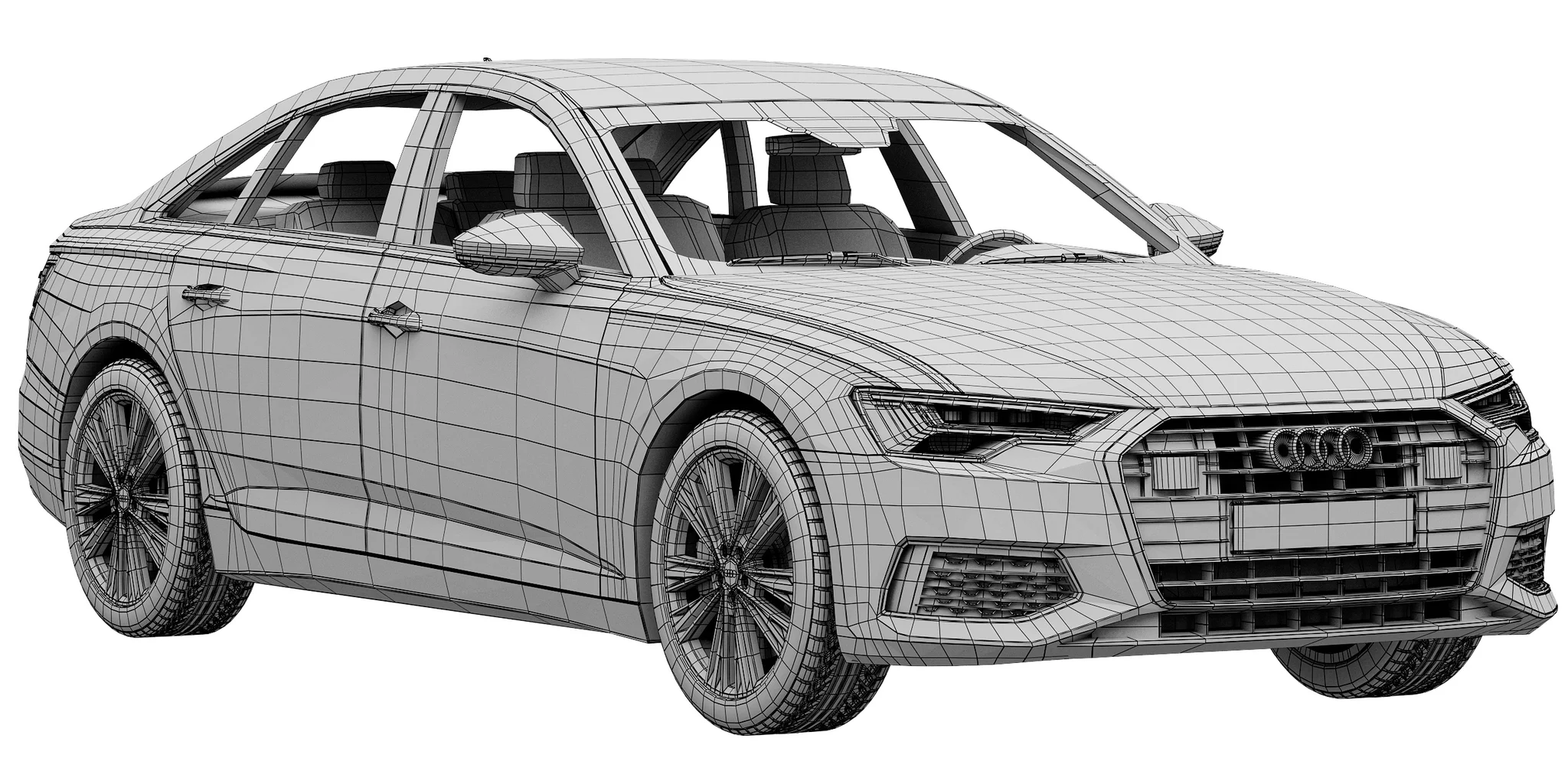 Audi A6, 3D model preview 17