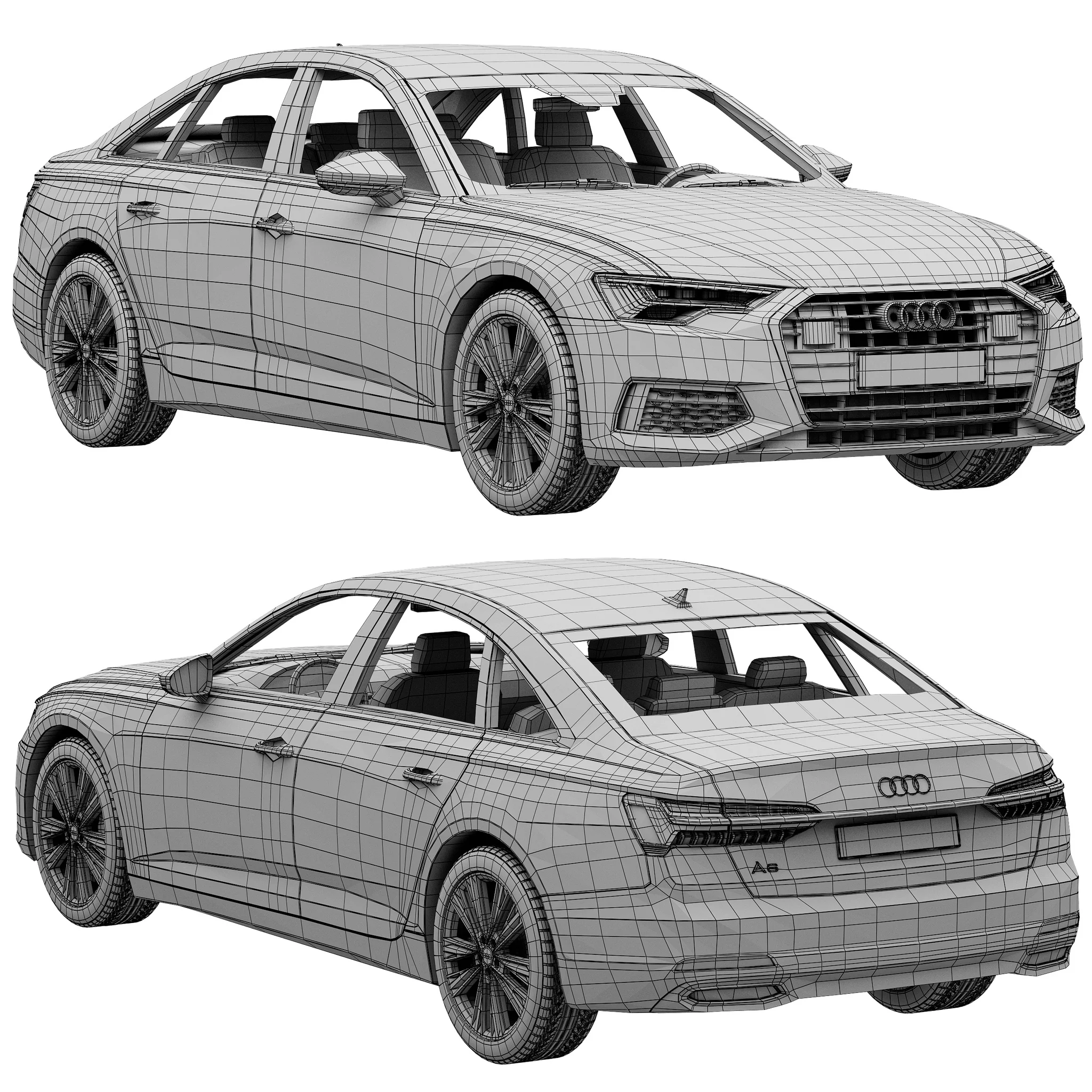 Audi A6, 3D model preview 18