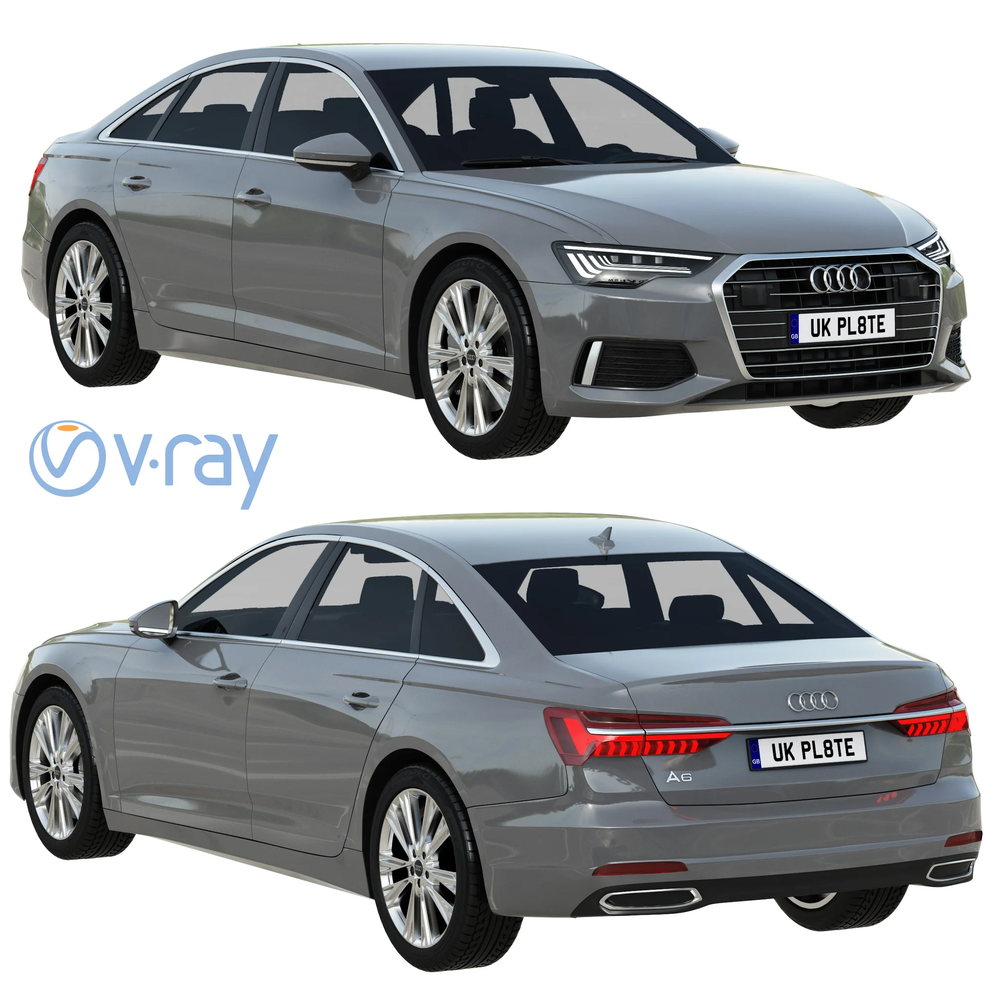 Audi A6, 3D model preview 20