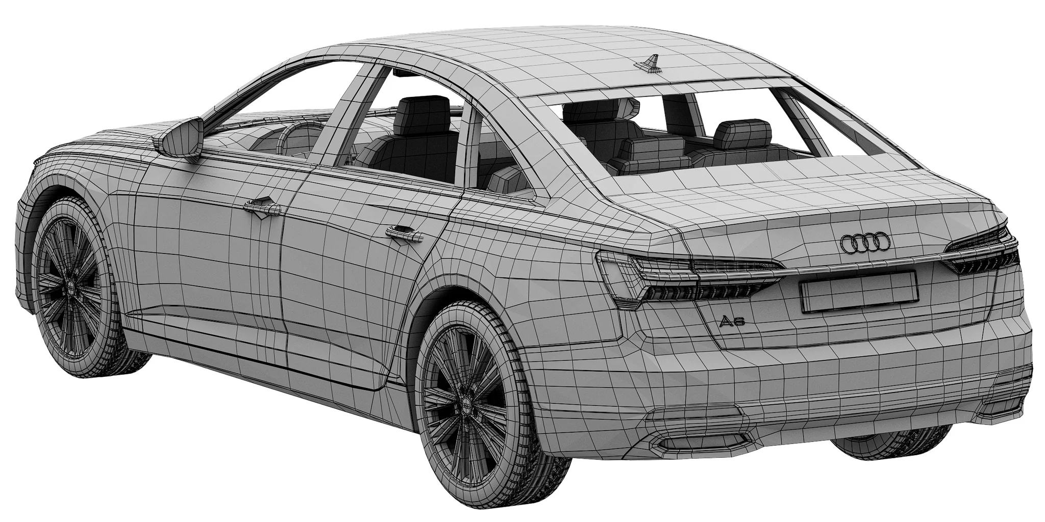 Audi A6, 3D model preview 23