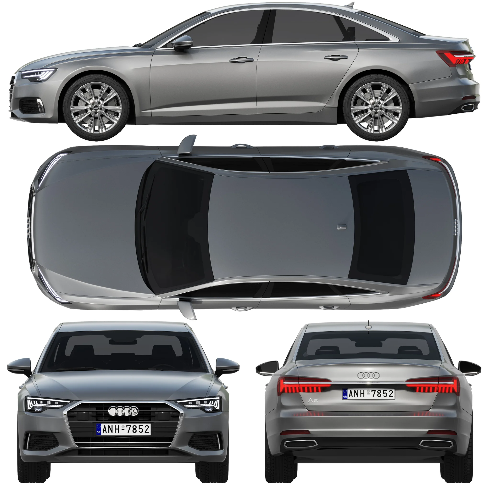 Audi A6, 3D model preview 28