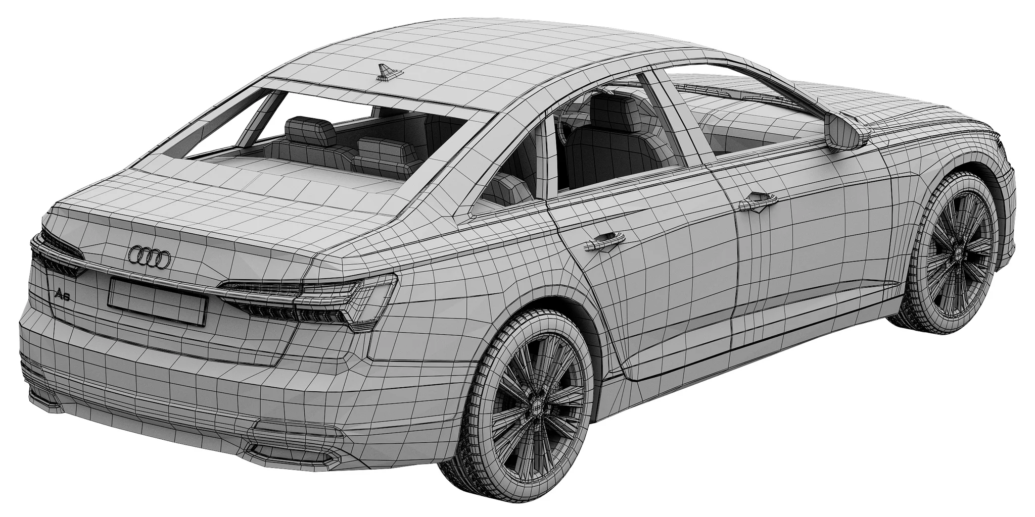Audi A6, 3D model preview 36