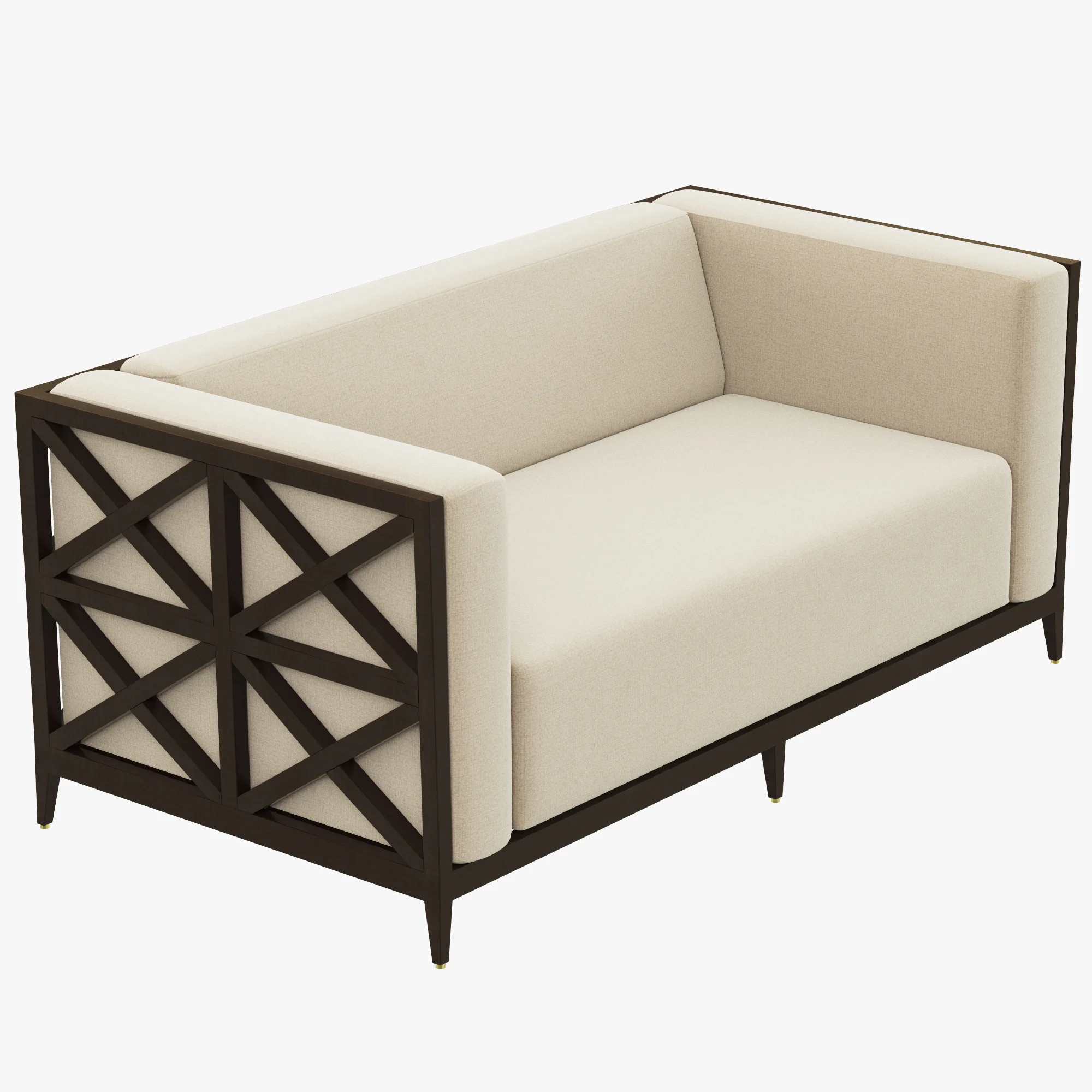 JANUS Azimuth Cross Club Two Seater Sofa — 3D model preview 1