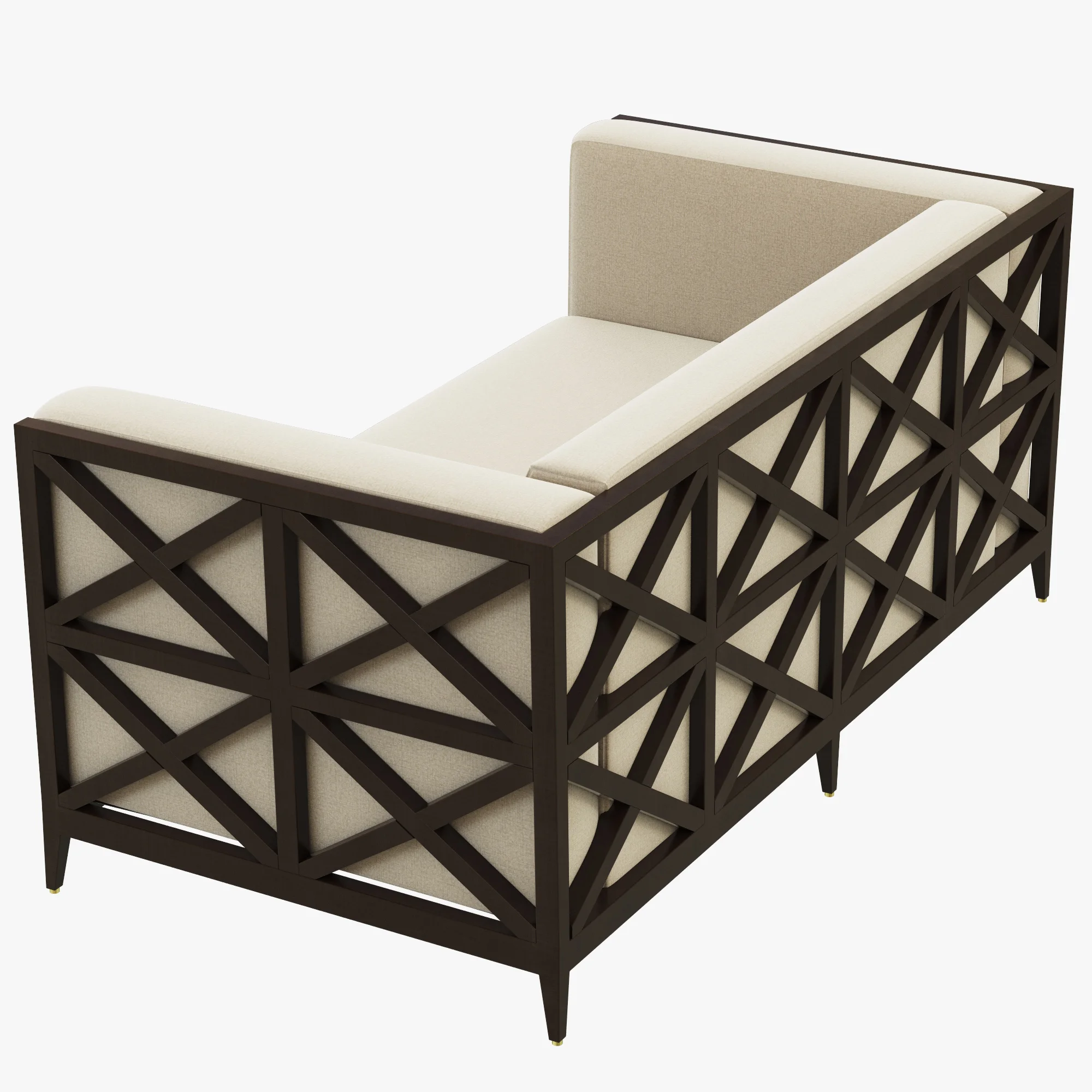 JANUS Azimuth Cross Club Two Seater Sofa — 3D model preview 2