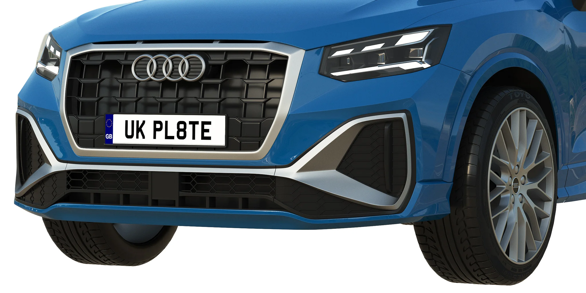 Audi Q2, 3D model preview 4