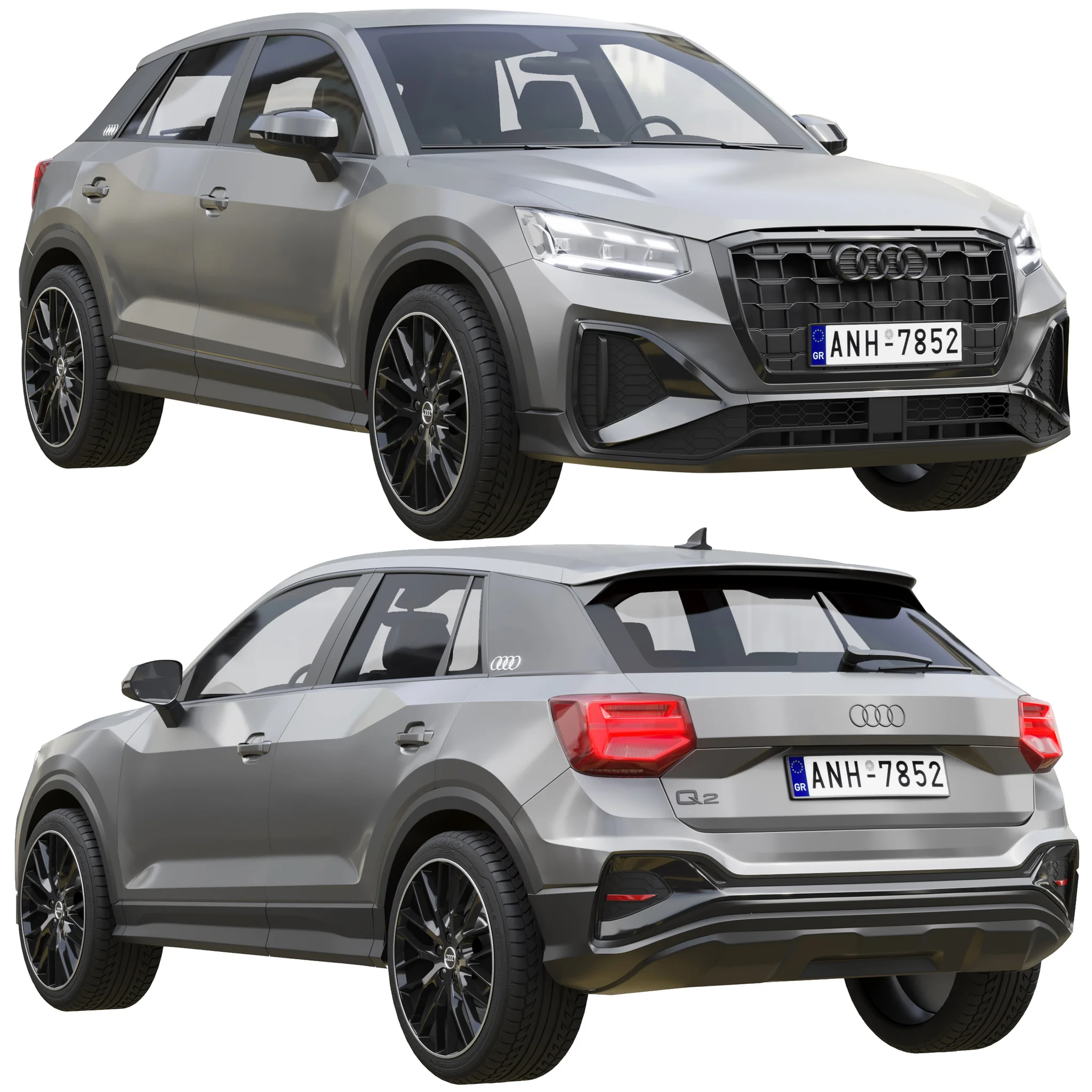 Audi Q2, 3D model preview 16