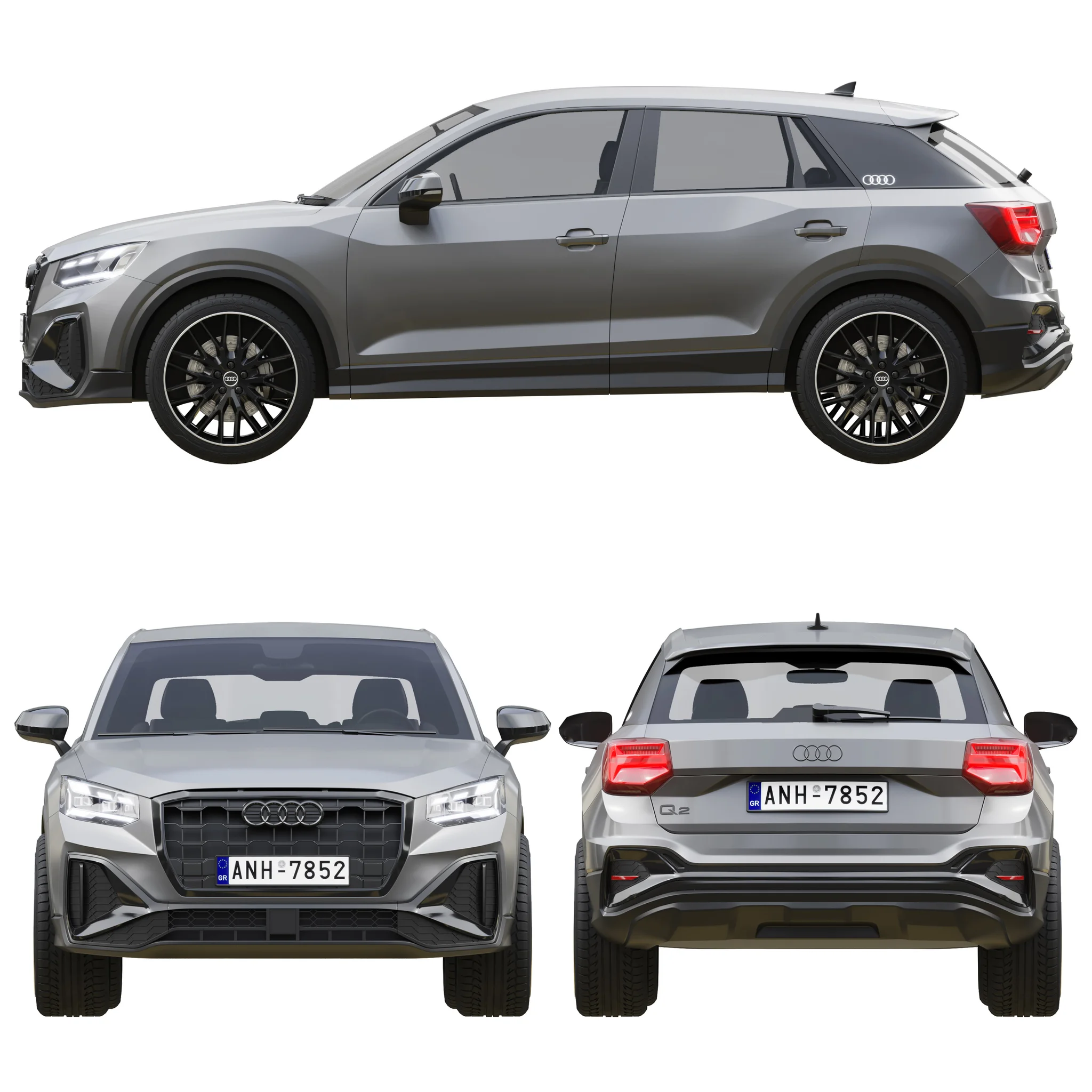 Audi Q2, 3D model preview 27